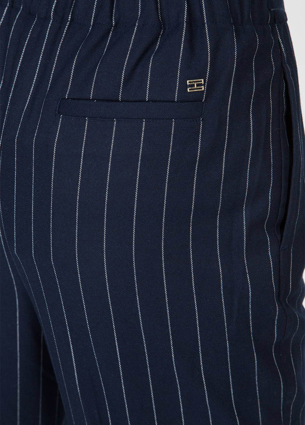 Темно-синие кэжуал демисезонные зауженные брюки Tommy Hilfiger