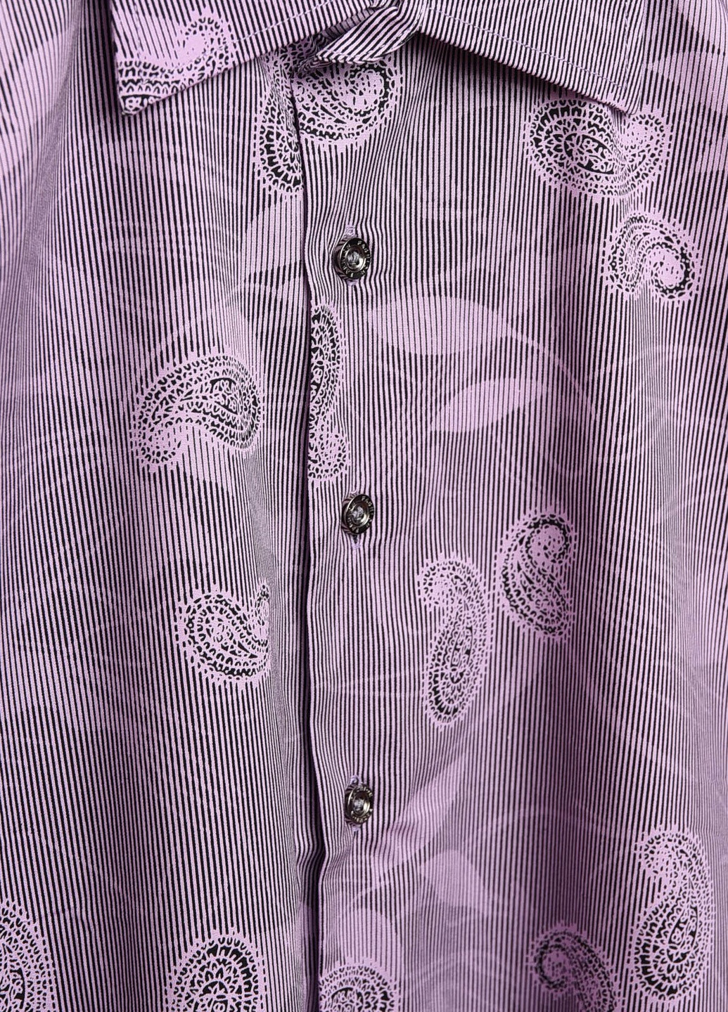 Фиолетовая кэжуал рубашка с рисунком Let's Shop
