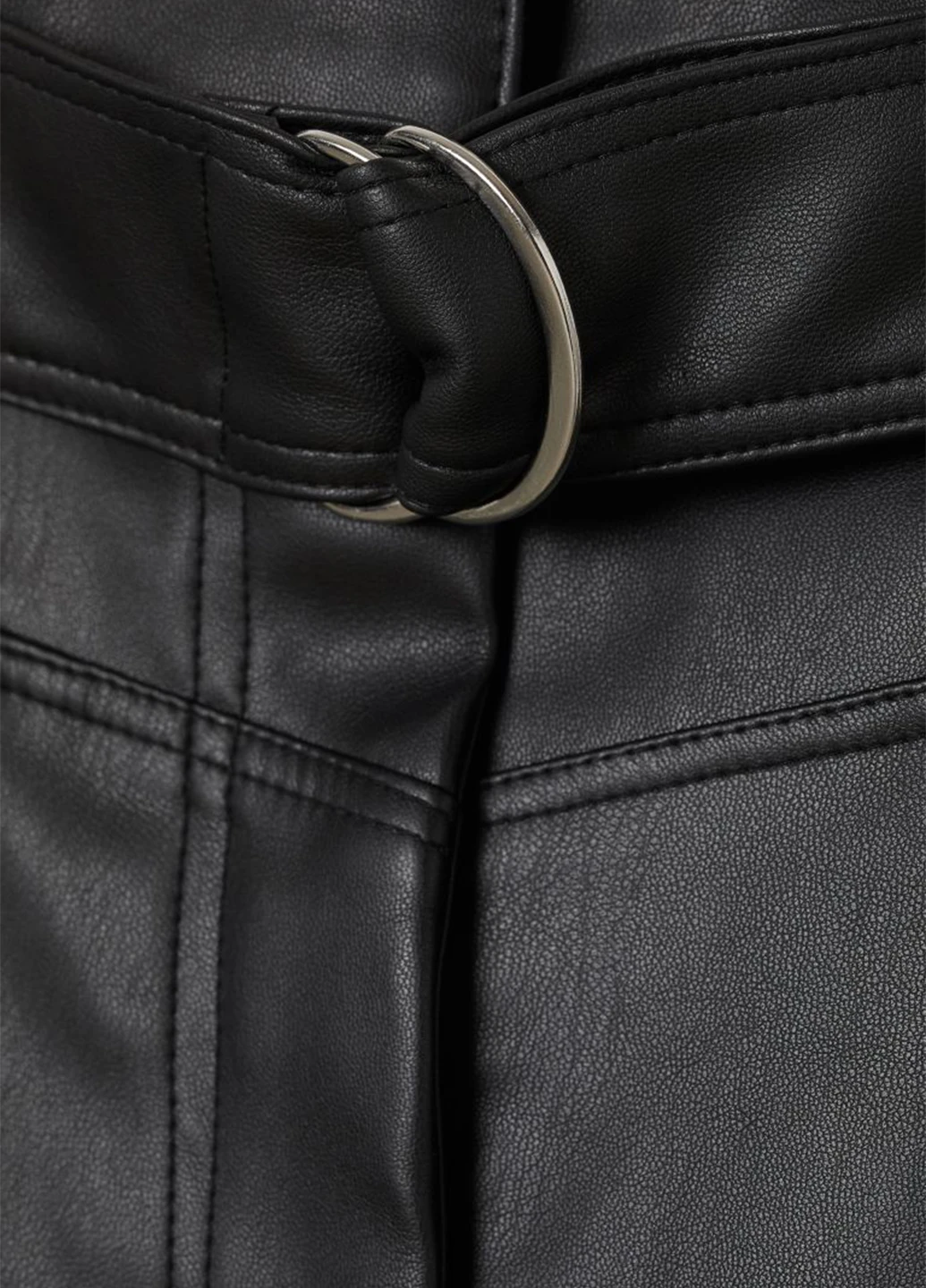 Черная кэжуал однотонная юбка H&M
