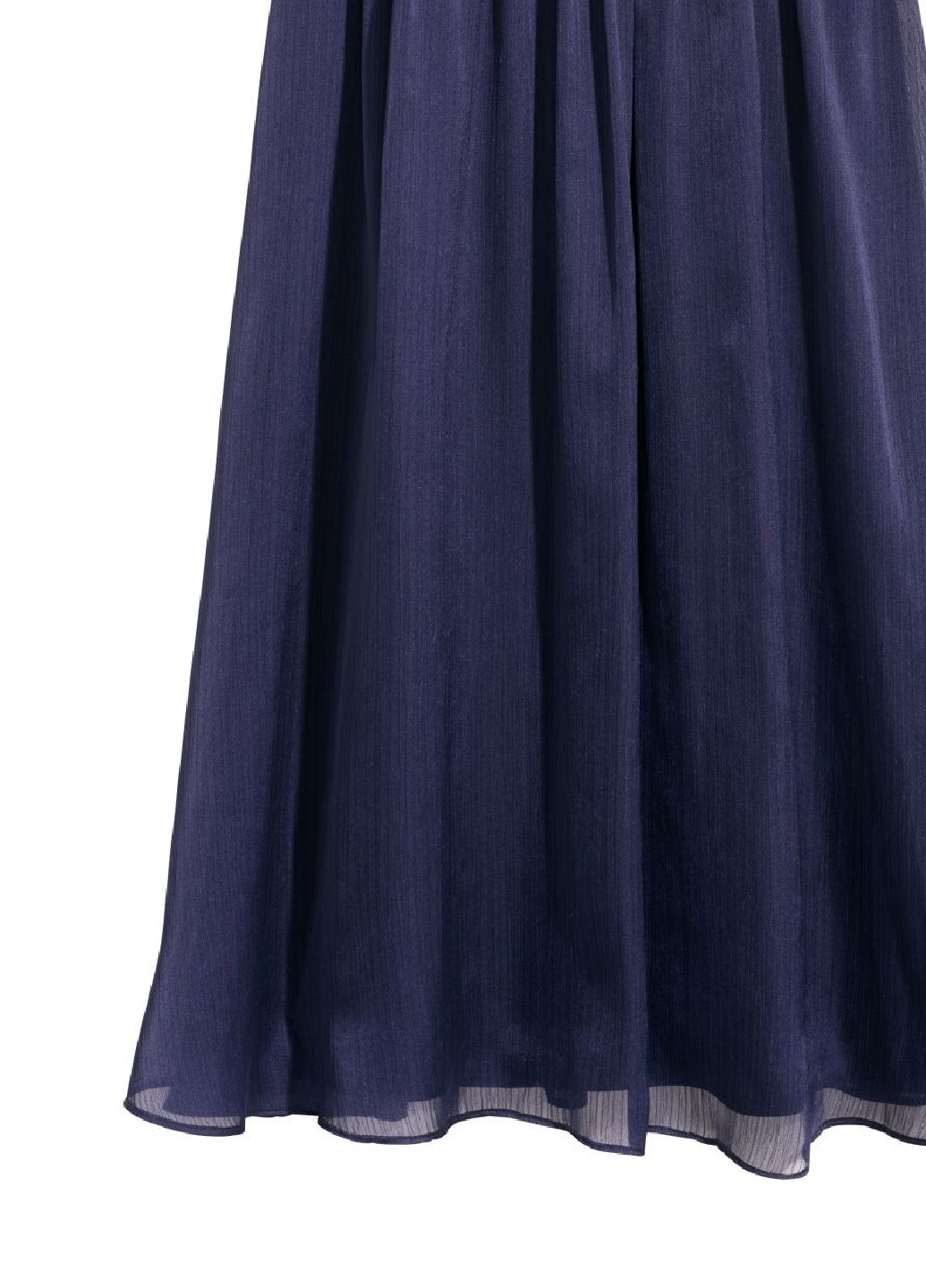 Синя вечірня сукня з драпіруванням H&M однотонна