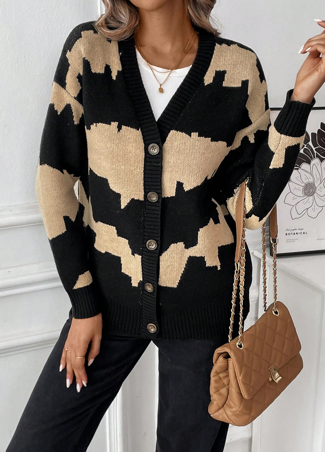 Разноцветный демисезонный кардиган SHEIN
