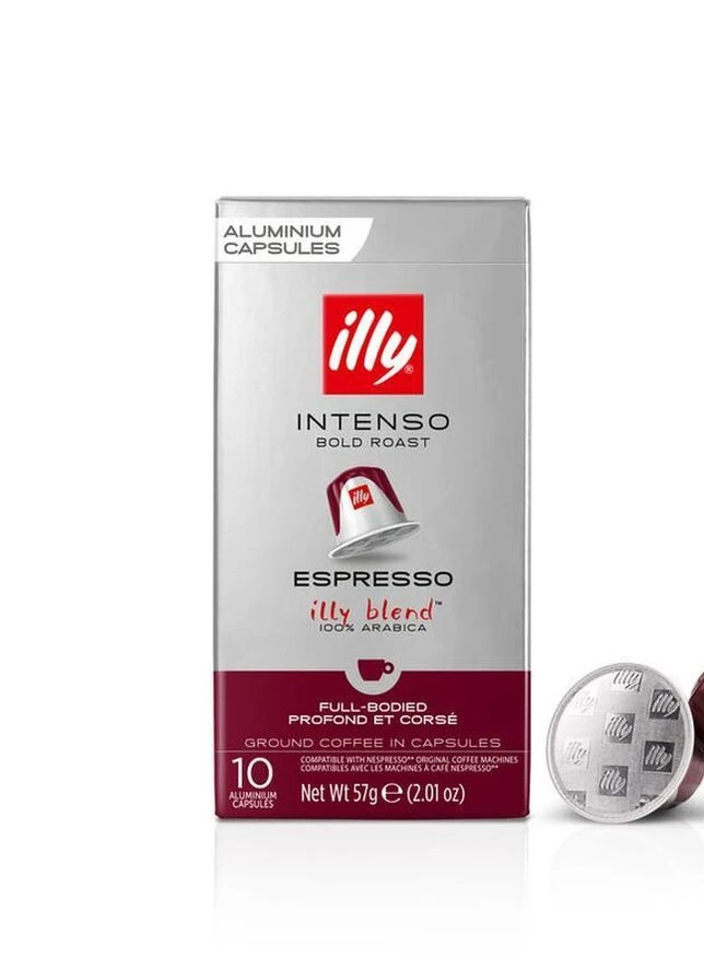 Кава в капсулах ILLY INTENSO ESPRESSO 10 шт, сумісні з Nespresso*, 100% Арабіка Jacobs (254761173)