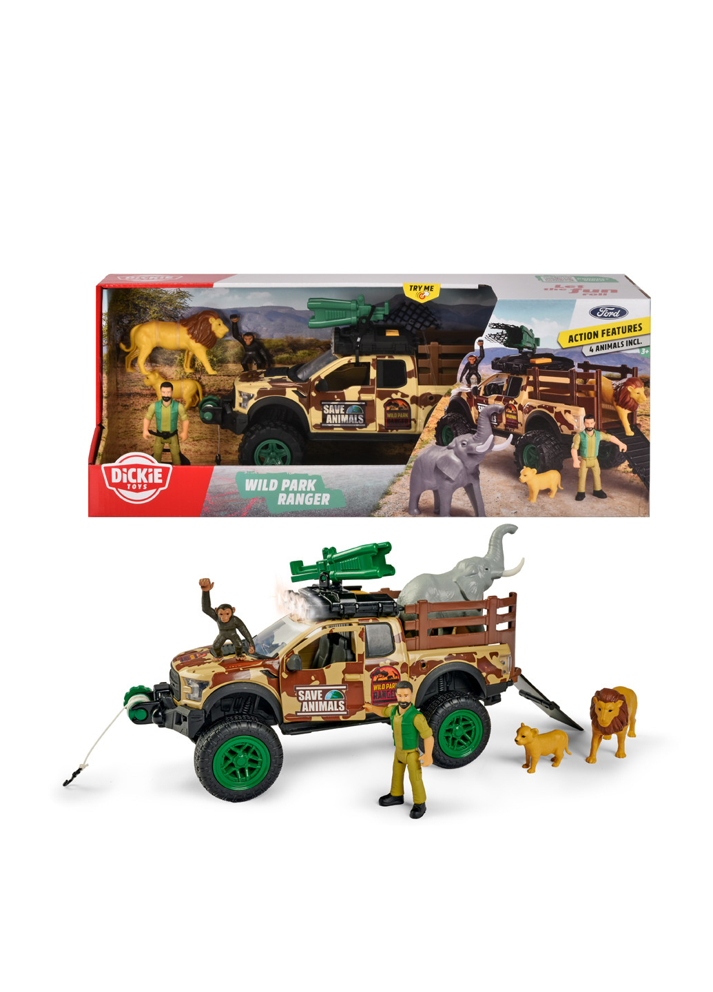 Игровой набор "Парк диких животных", 25 см Dickie toys (286309956)