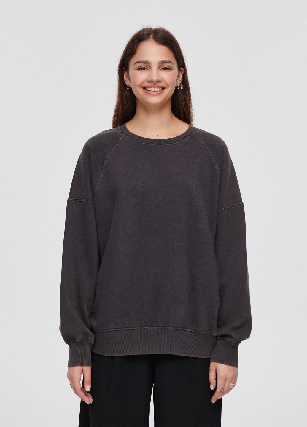 Темно-сірий світшот House варенка без декору (317323045)