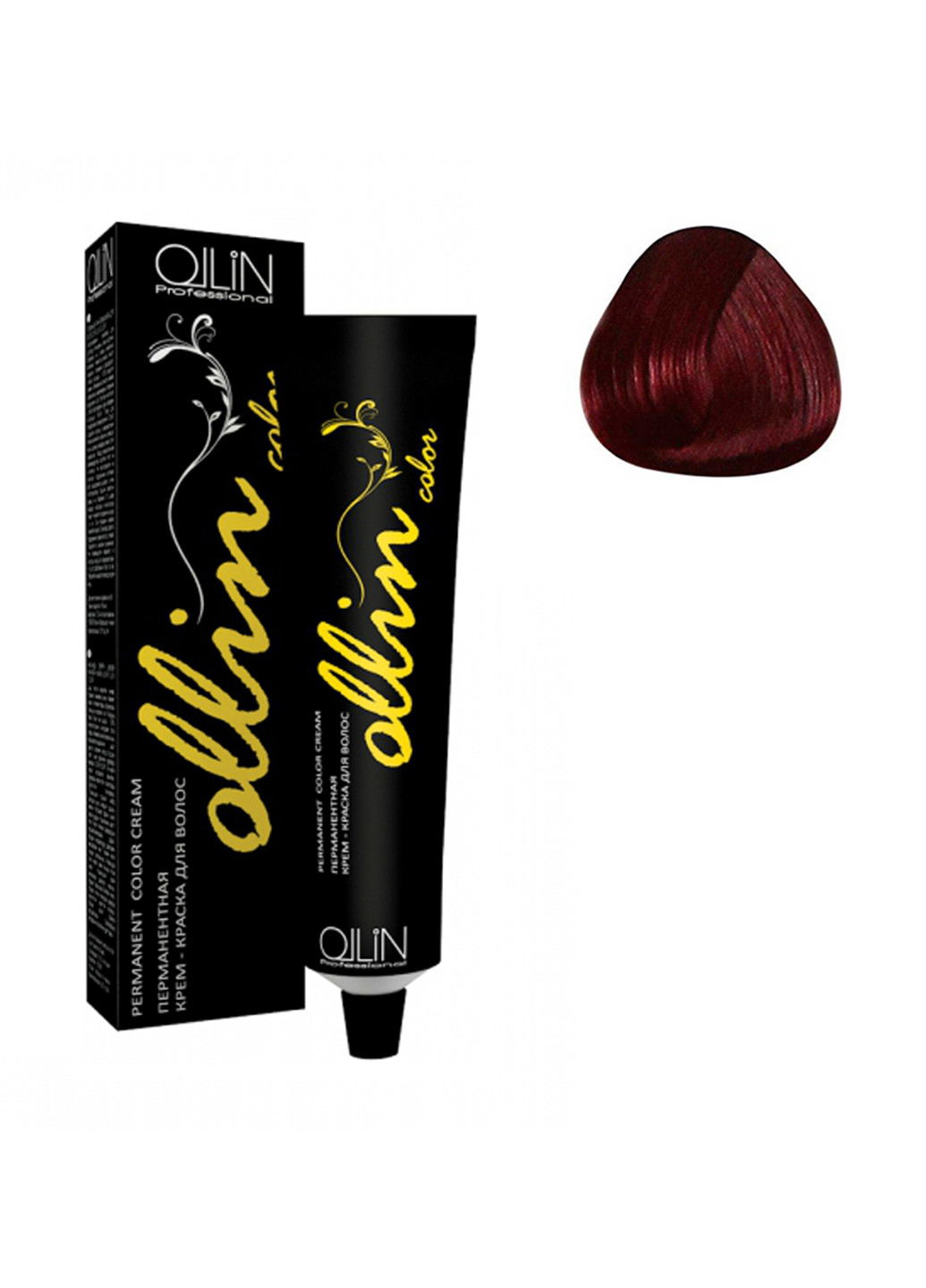 Перманентная крем-краска для волос Permanent Color Cream 7/5 Русый махагоновый 60 мл Ollin Professional (83216816)