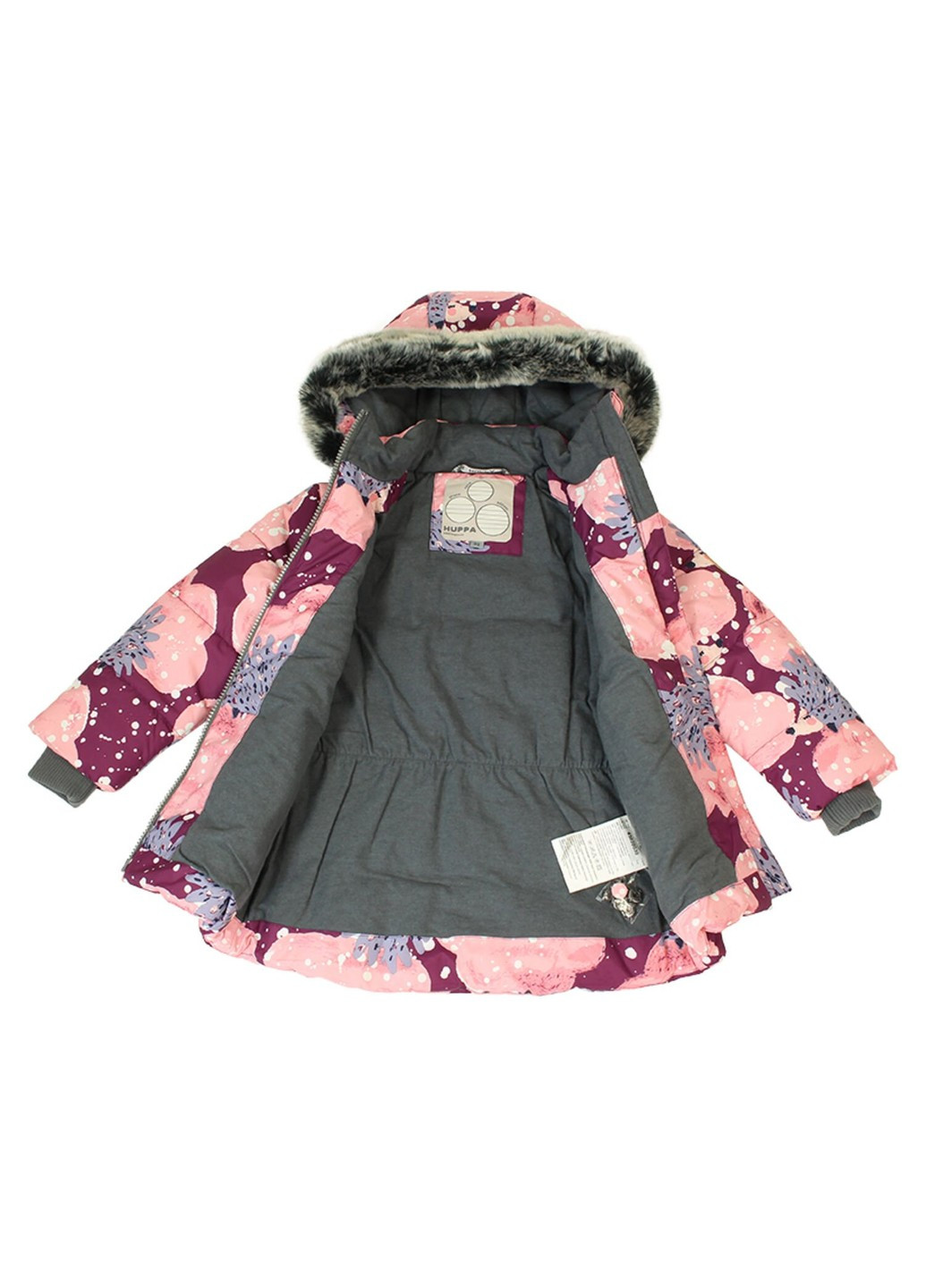 Бордовий зимній комплект зимовий (куртка + напівкомбінезон) novalla Huppa