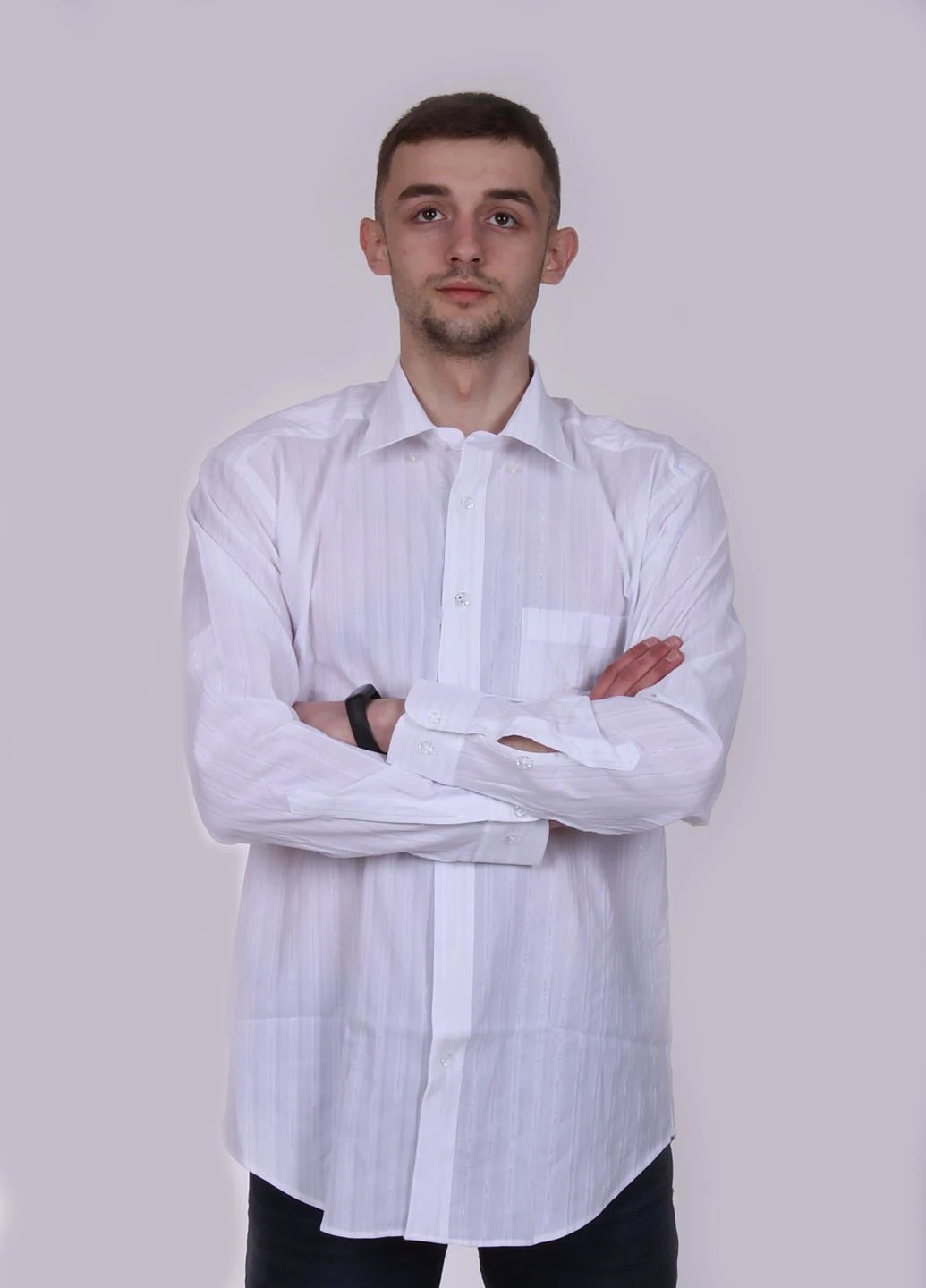 Белая рубашка однотонная Zegna