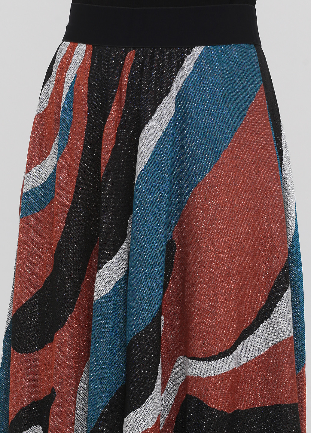 Разноцветная кэжуал с геометрическим узором юбка Tensione IN плиссе