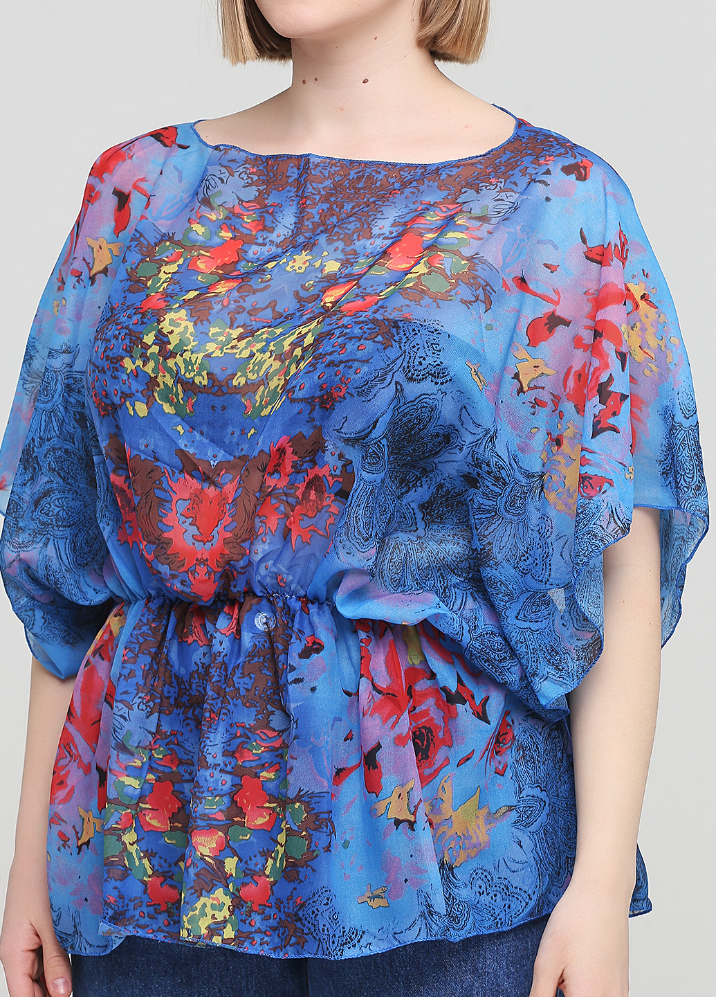 Синяя летняя блуза Fashion news
