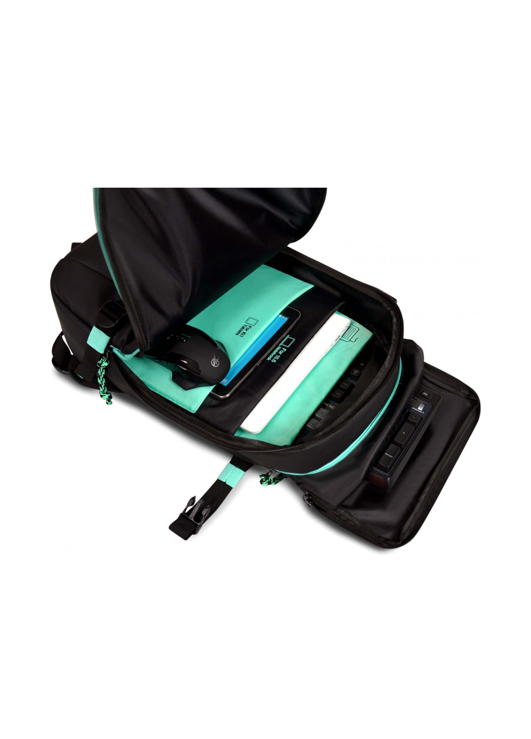 Рюкзак для ноутбука GAMING BackPack + Mouse Green Port Designs gaming backpack+mouse green (137229807)
