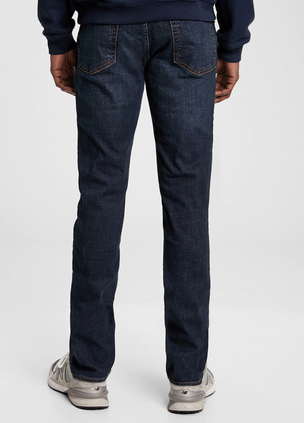 Темно-синие демисезонные зауженные джинсы Gap