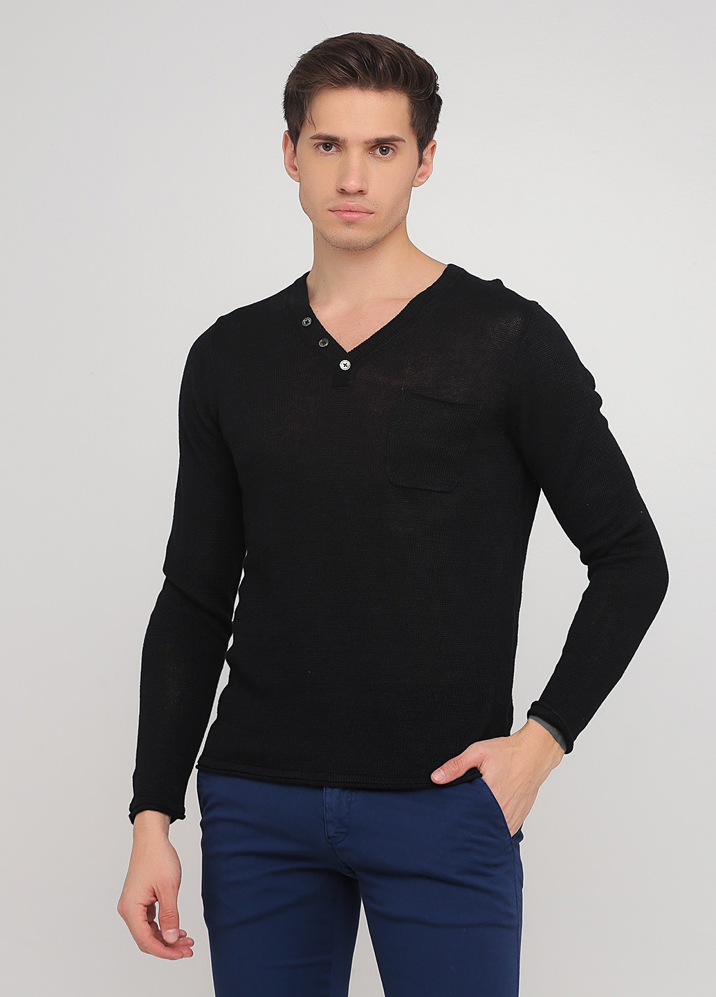 Чорний демісезонний пуловер пуловер Drykorn