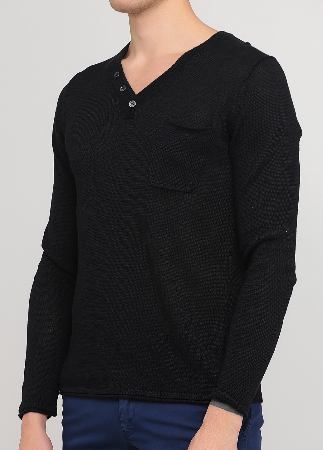 Чорний демісезонний пуловер пуловер Drykorn