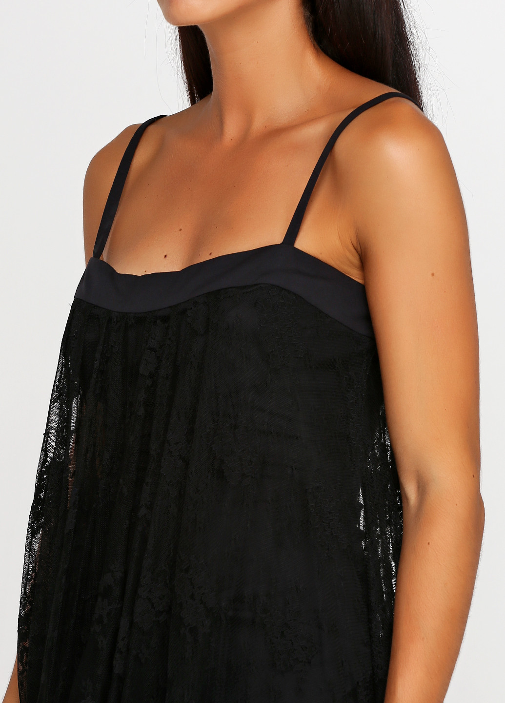 Черное кэжуал платье Gio Guerreri однотонное
