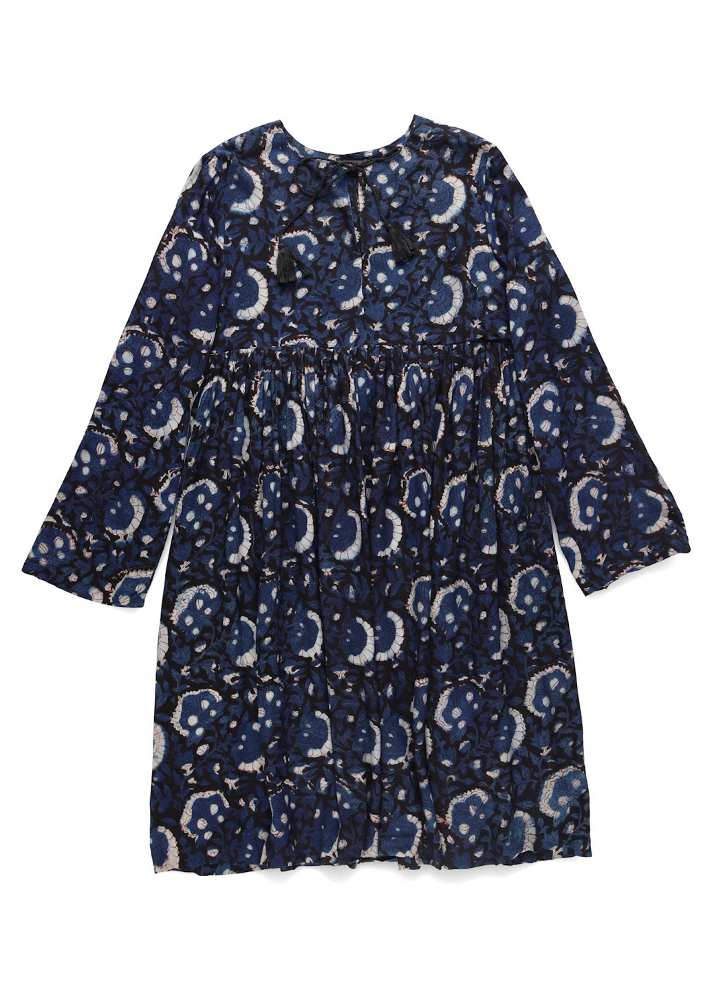 Темно-синя кежуал сукня а-силует Antik Batik з малюнком