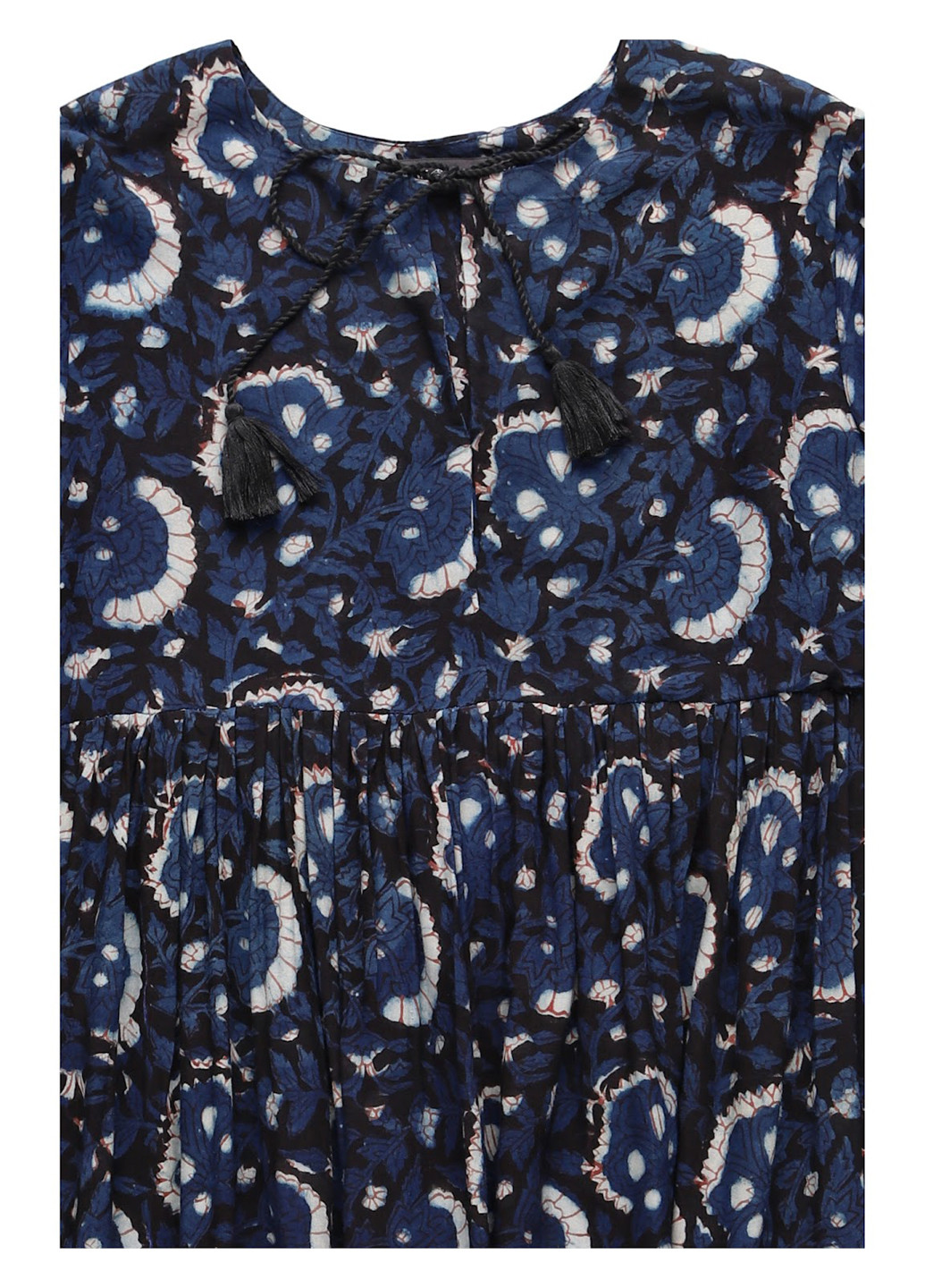 Темно-синя кежуал сукня а-силует Antik Batik з малюнком