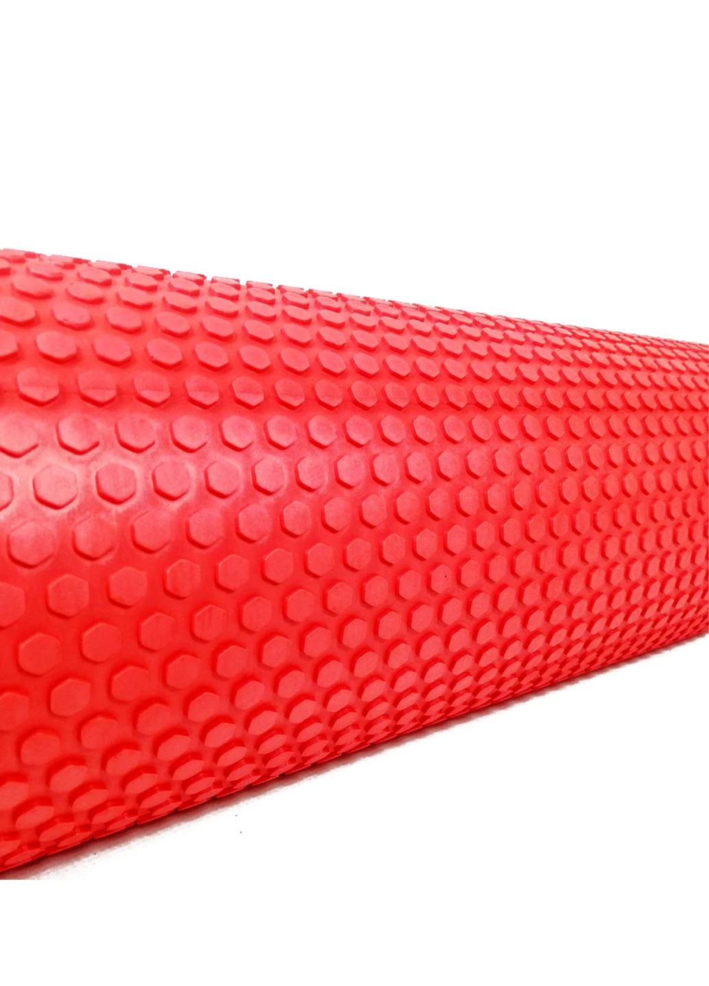 Масажний ролик Foam Roller 45 см червоний (легкий і м'який ролер-валик для йоги, масажу всього тіла:рук, ніг, спини) EasyFit (237657508)