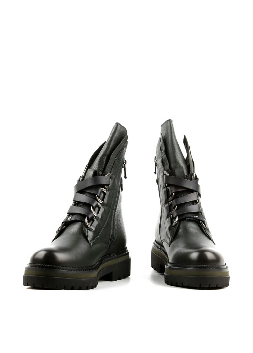 Зимние ботинки Le'BERDES с металлическими вставками, со шнуровкой