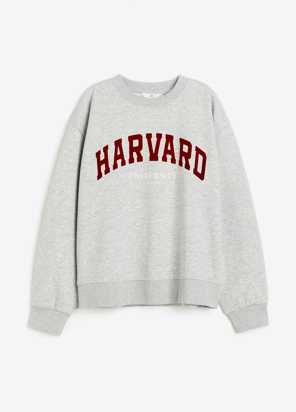 Сірий світшот H&M напис без декору (362622249)