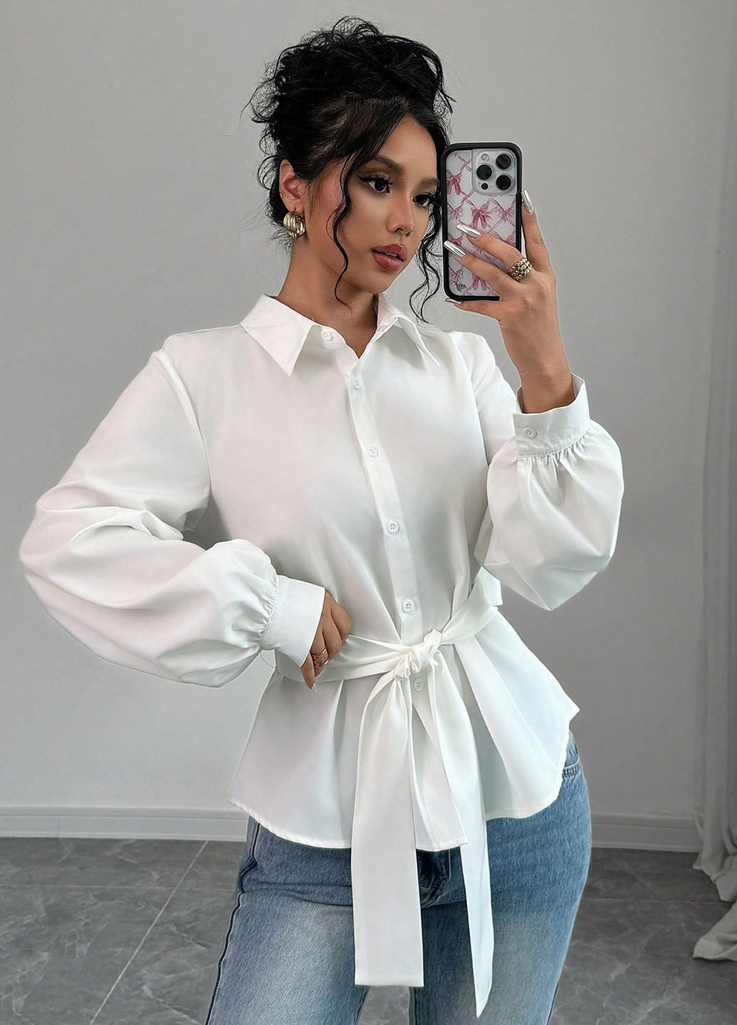 Біла блуза SHEIN