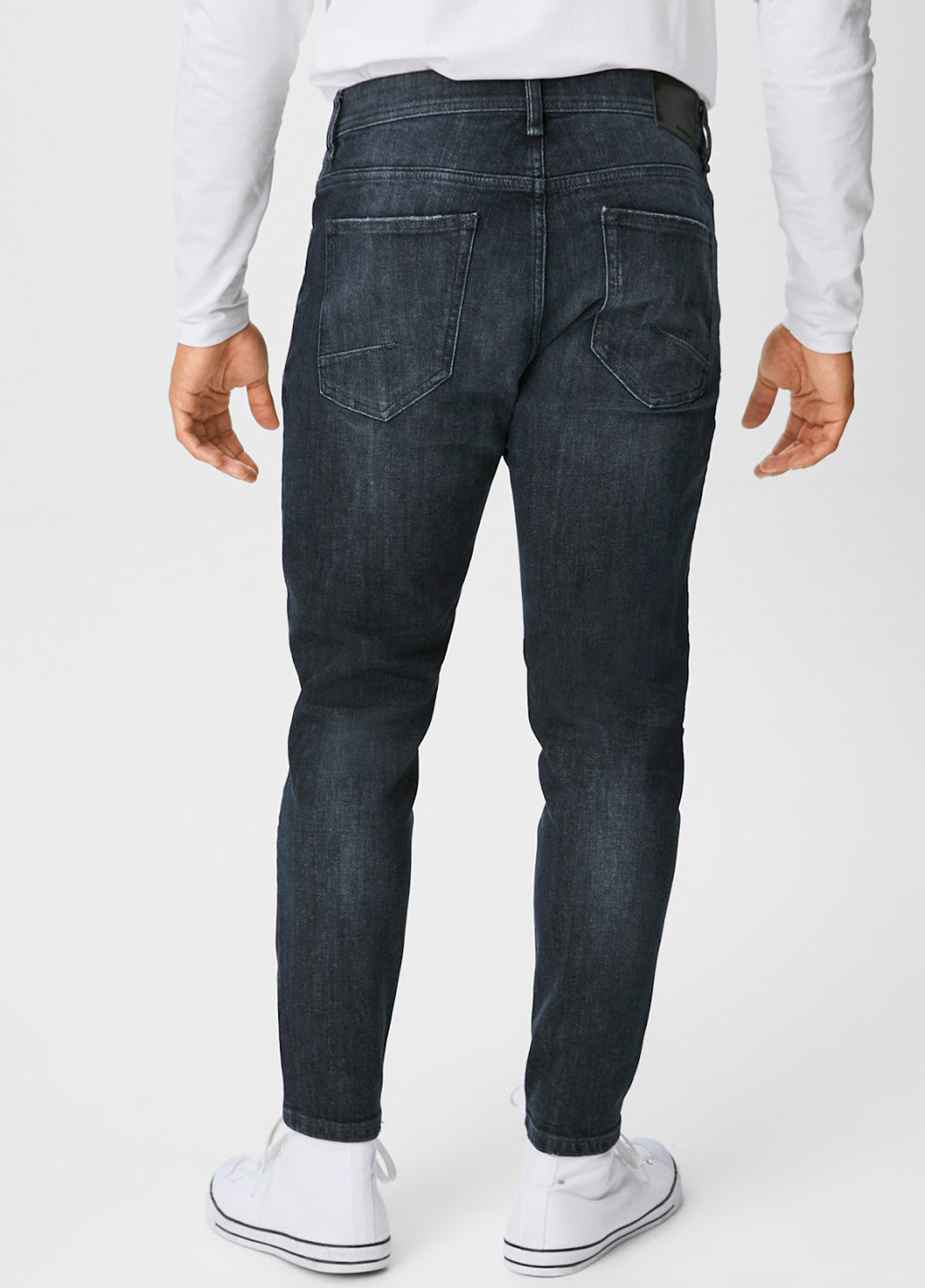 Темно-серые демисезонные зауженные джинсы C&A