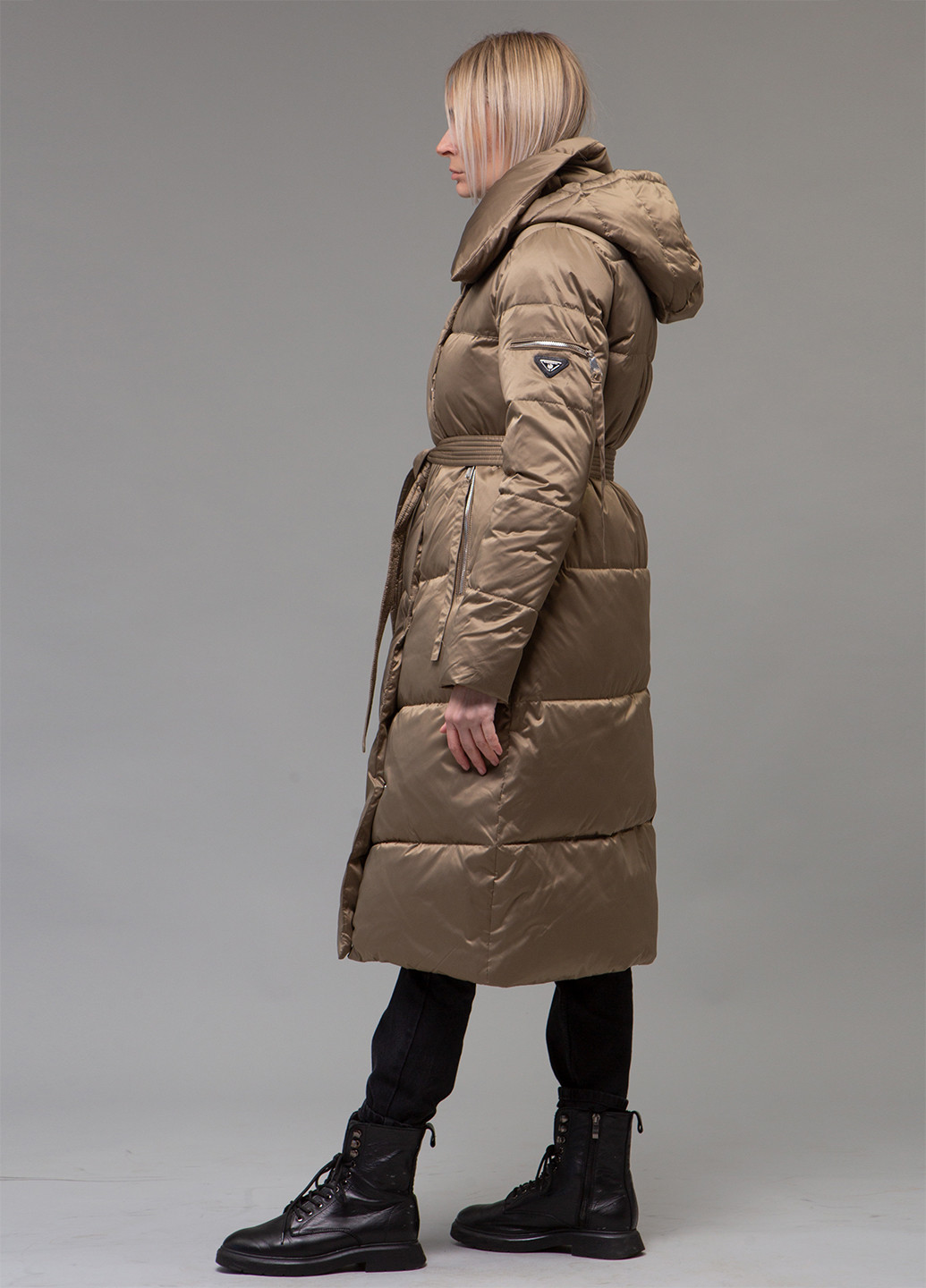 Оливковый зимний Пуховик ZLLY