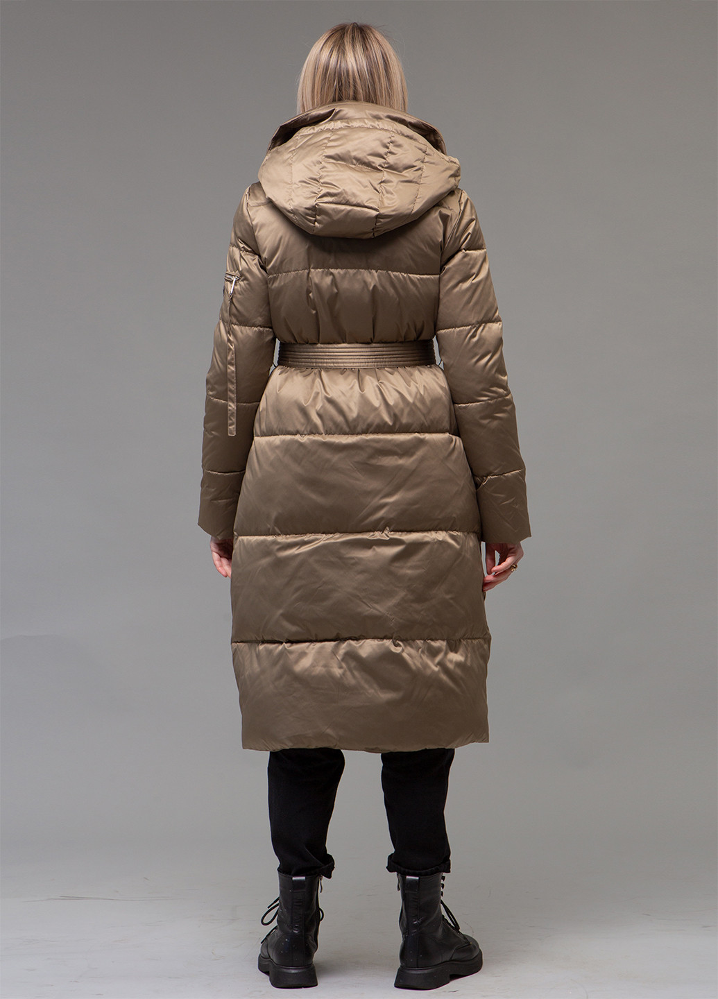 Оливковый зимний Пуховик ZLLY