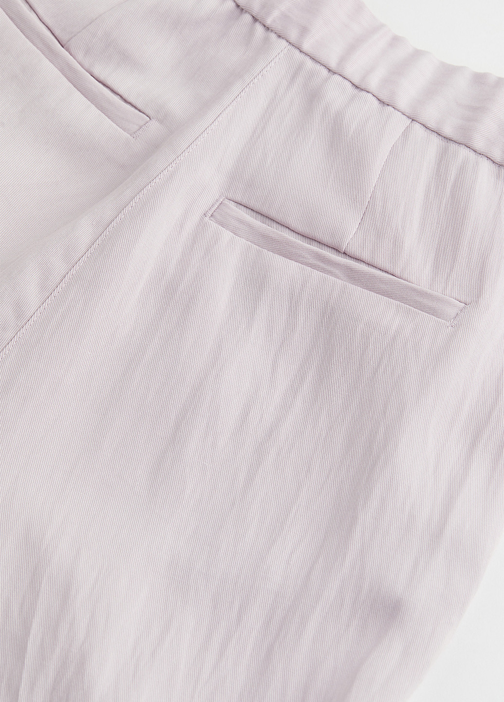 Сиреневые кэжуал демисезонные клеш брюки H&M