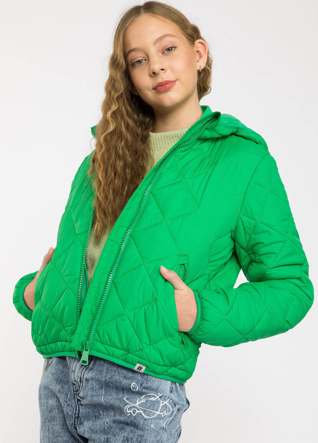 Салатовая демисезонная куртка Reporter Young