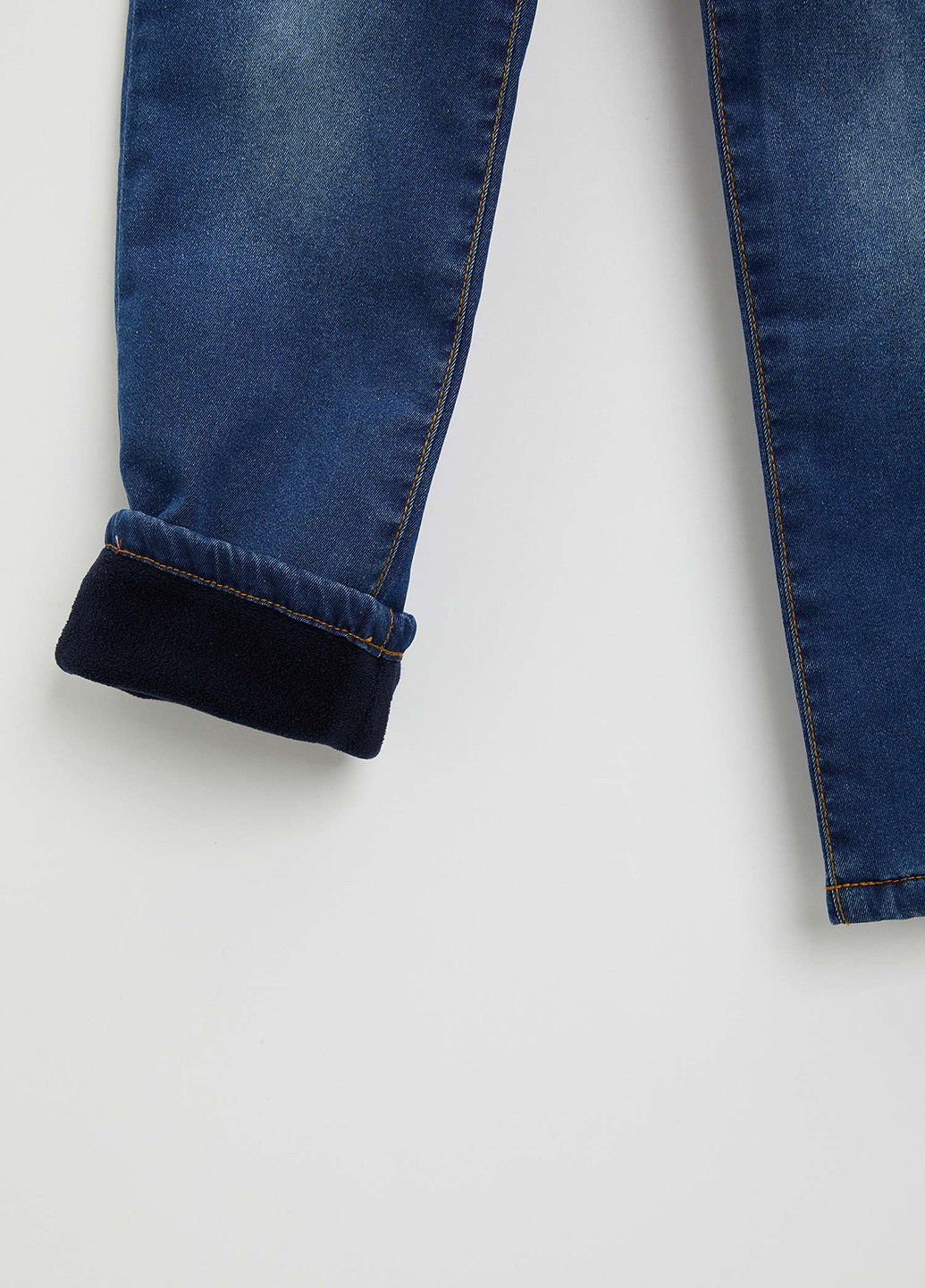 Джинси DeFacto завужені темно-сині джинсові бавовна