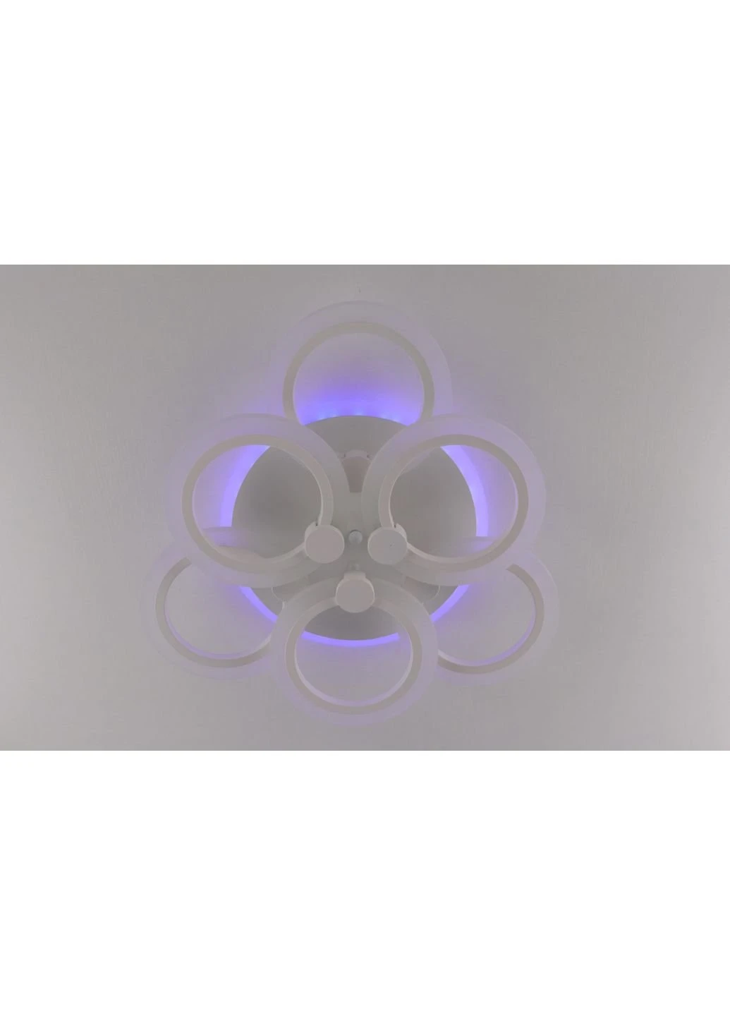 Люстра стельова LED з пультом A2374/3+3S-RGB-wh Білий 11х47х47 см. Sunnysky (253527748)