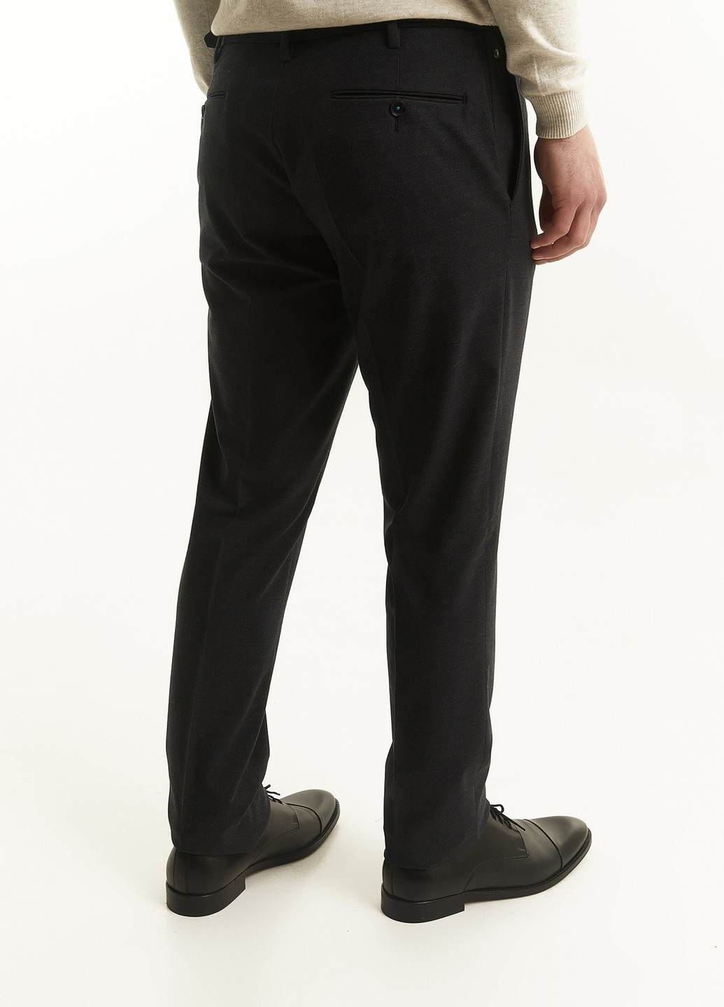 Темно-серые классические демисезонные брюки NAVI