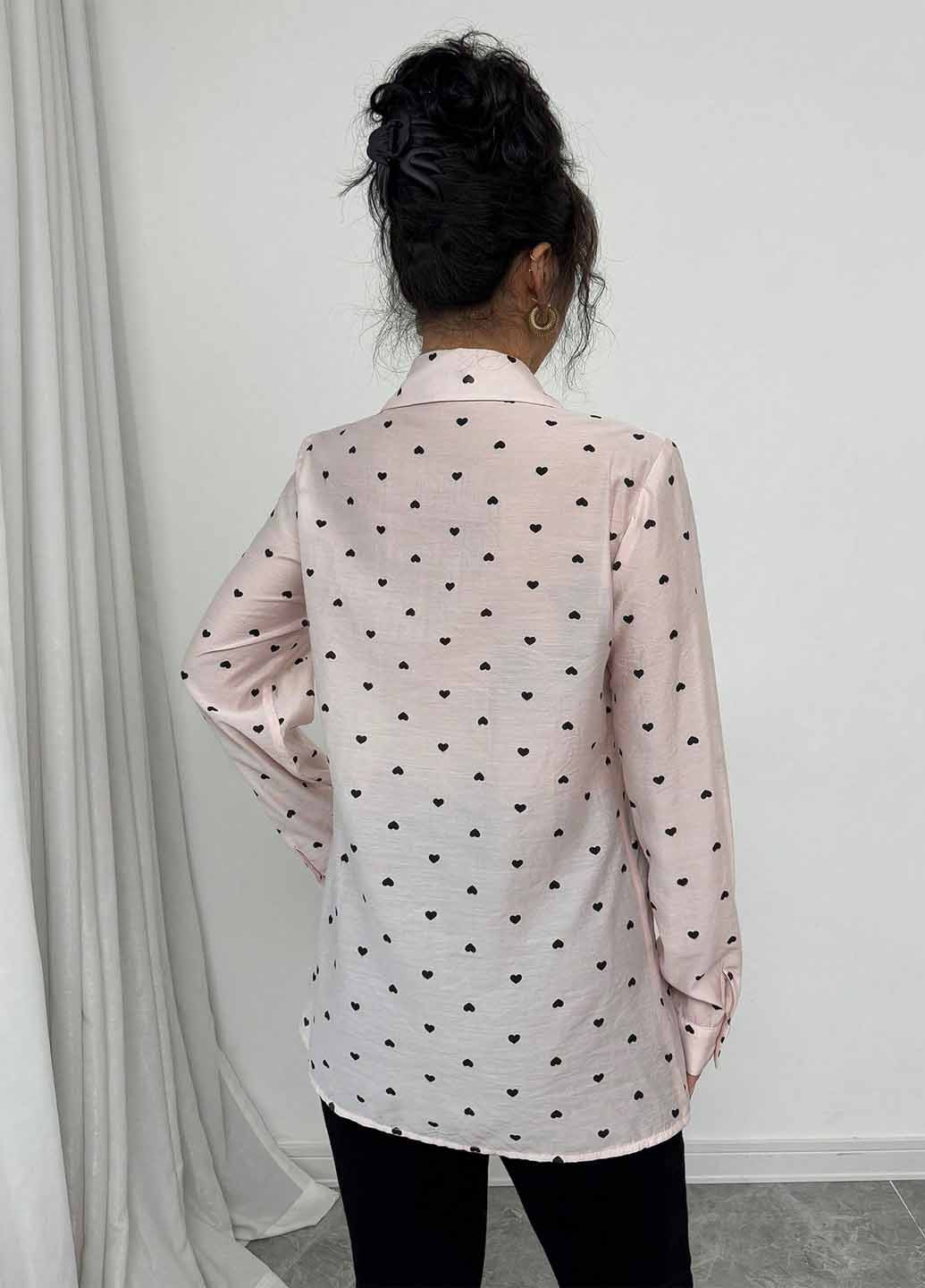 Бледно-розовая блуза SHEIN