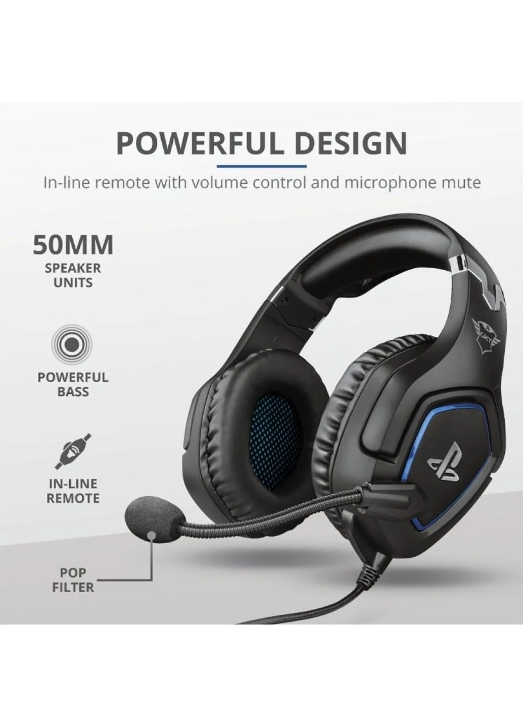 Наушники (23530) Trust GXT 488 Forze-G for PS4 Black (250310068)