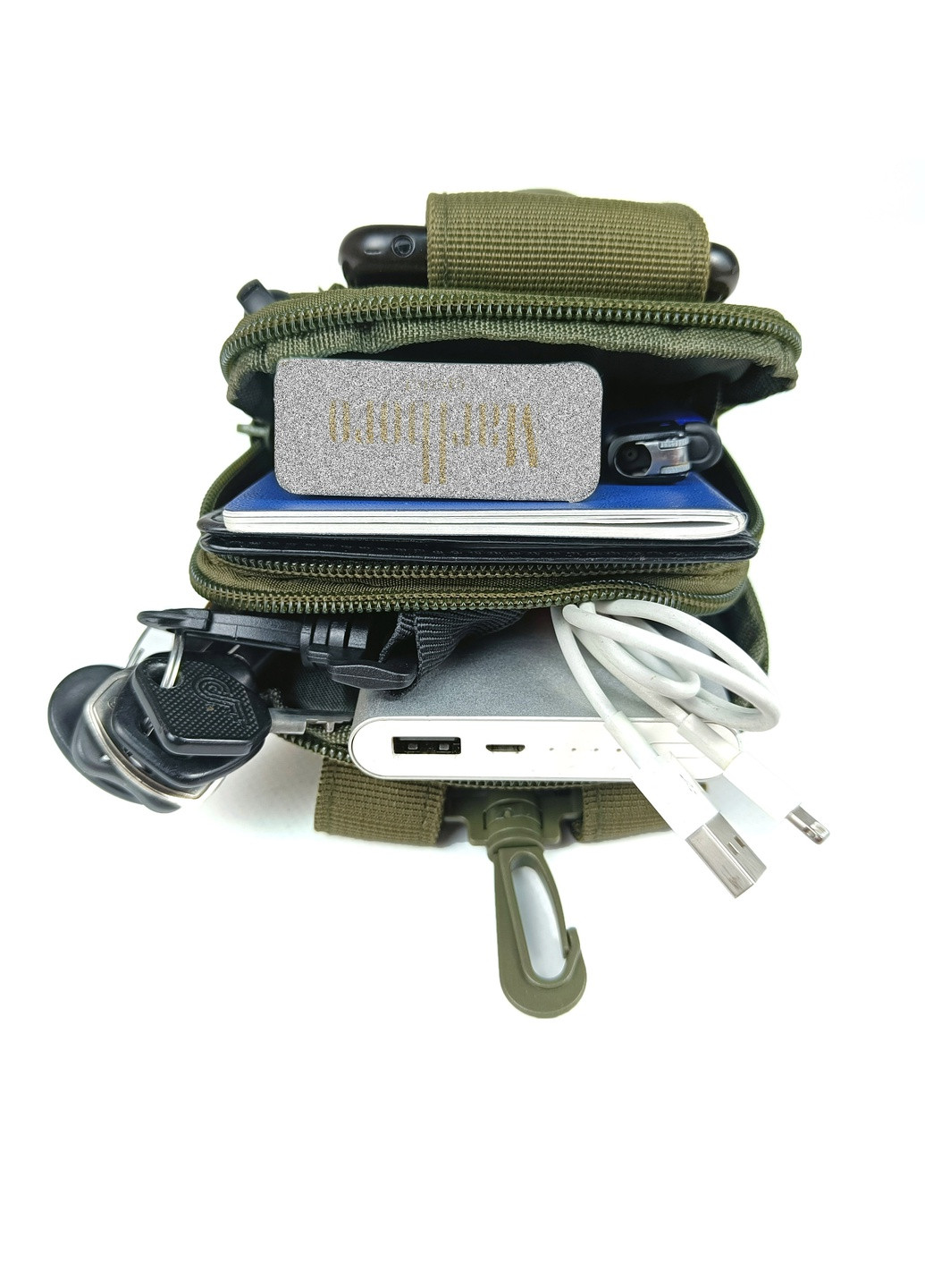 Підсумок-органайзер S.Knight для телефону, документів та особистих речей олива (MOLLE, тактичний утилітарний на РПС) EasyFit (255295011)