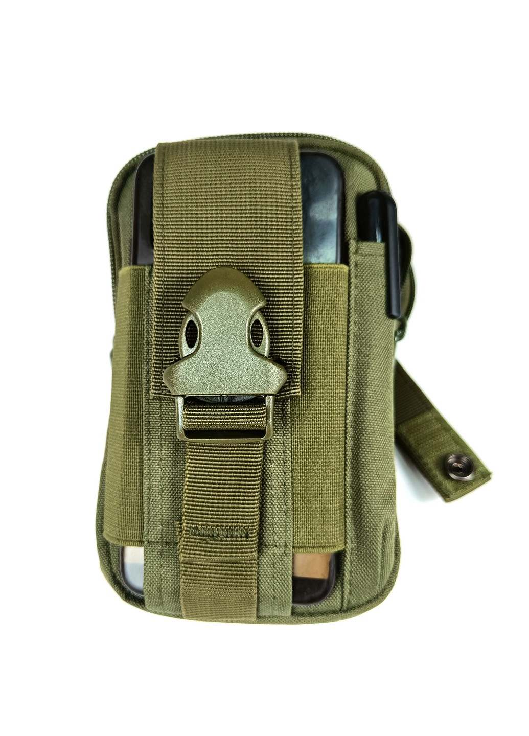 Підсумок-органайзер S.Knight для телефону, документів та особистих речей олива (MOLLE, тактичний утилітарний на РПС) EasyFit (255295011)