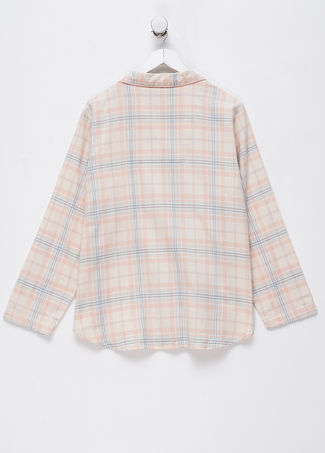 Розовая домашний рубашка в клетку No Brand