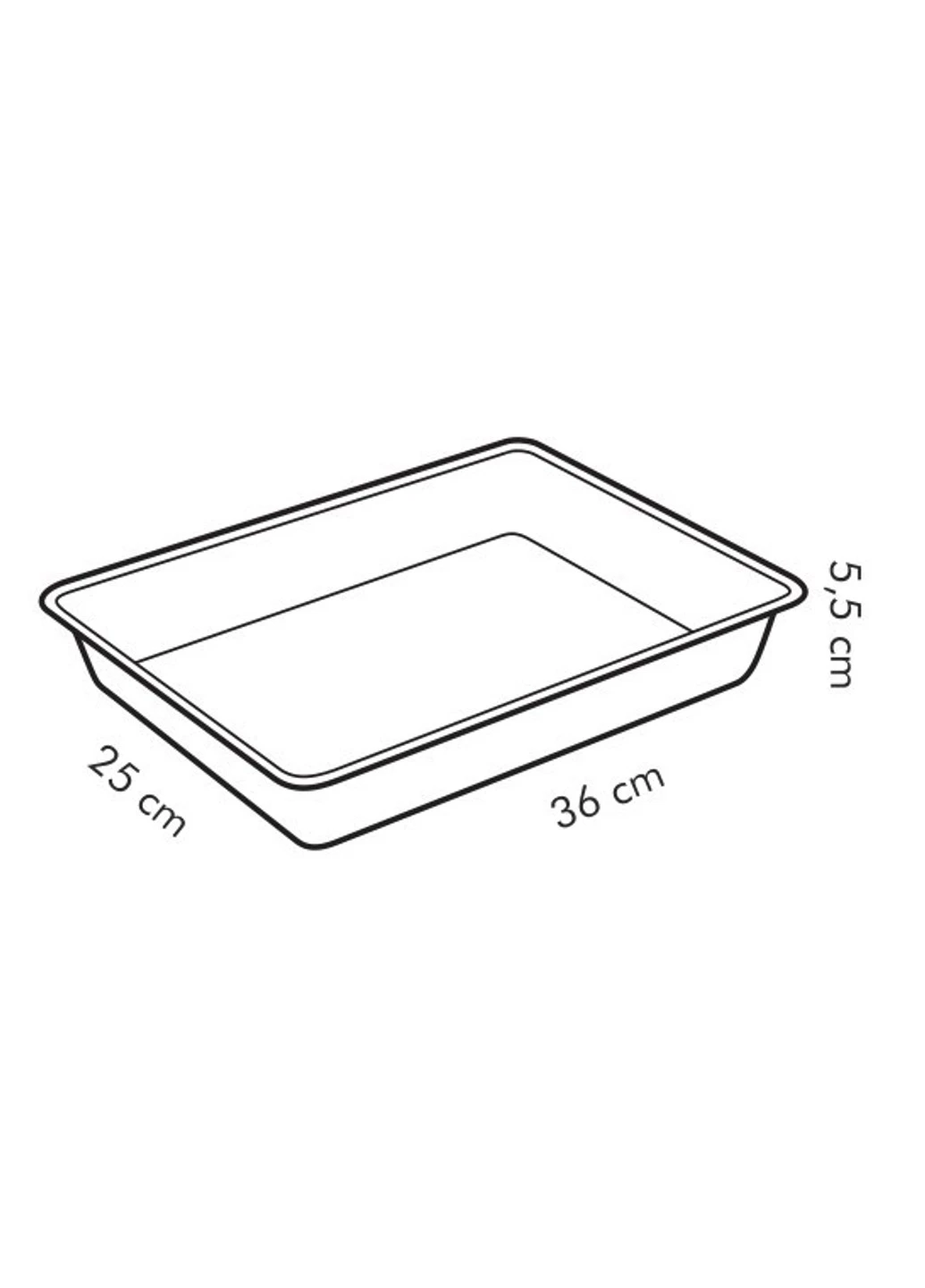 Противень для выпечки Delicia 36x25 см глубокий Tescoma (255277764)