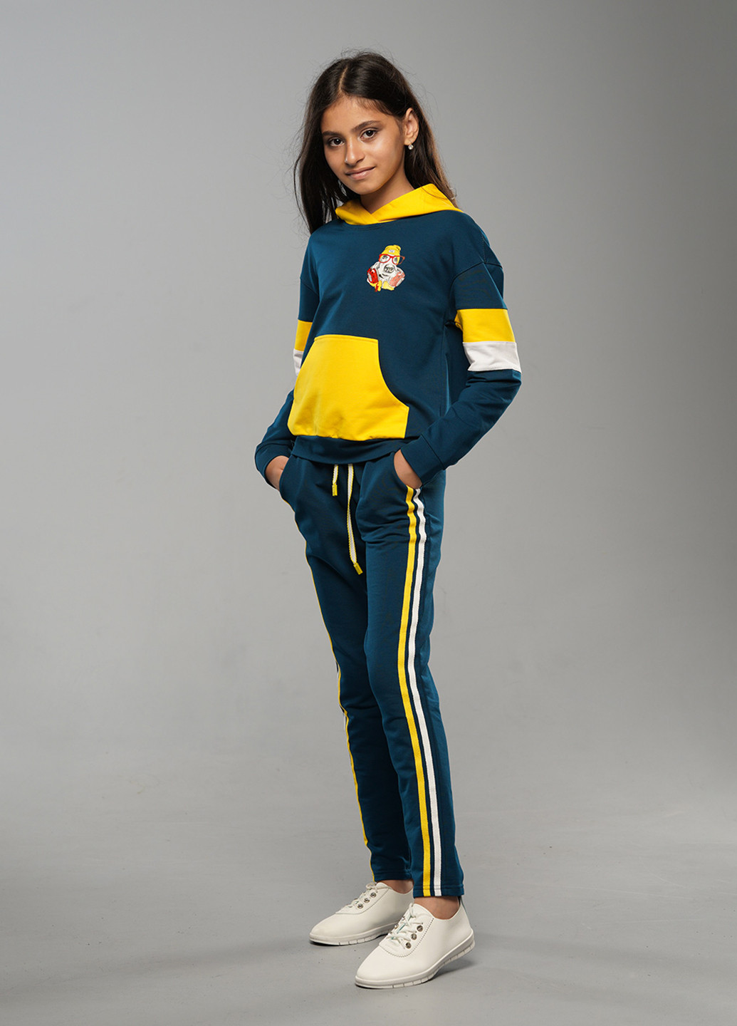 Морской волны демисезонный спортивный костюм с рисунком Sinthia (192445452)