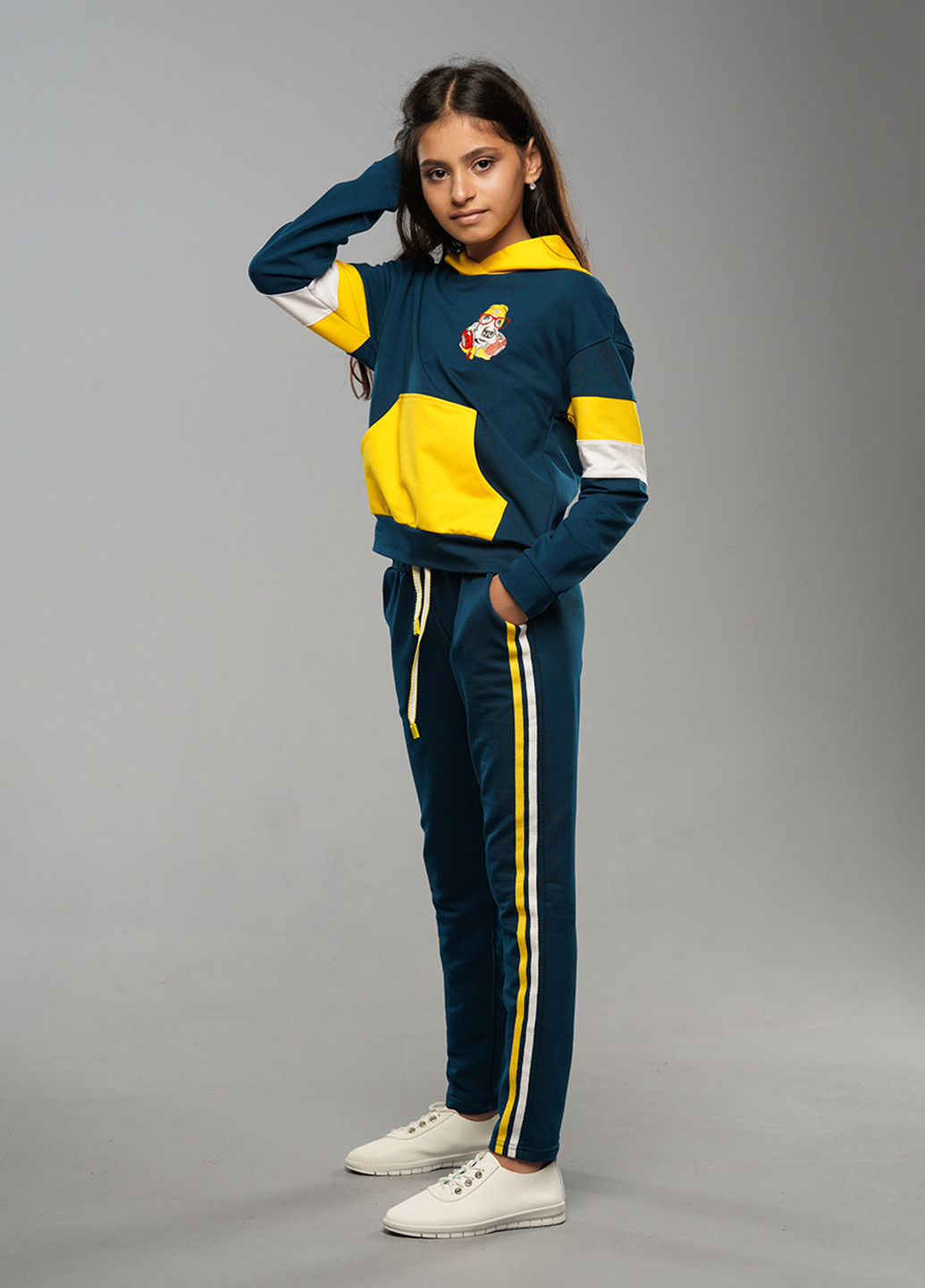 Морской волны демисезонный спортивный костюм с рисунком Sinthia (192445452)