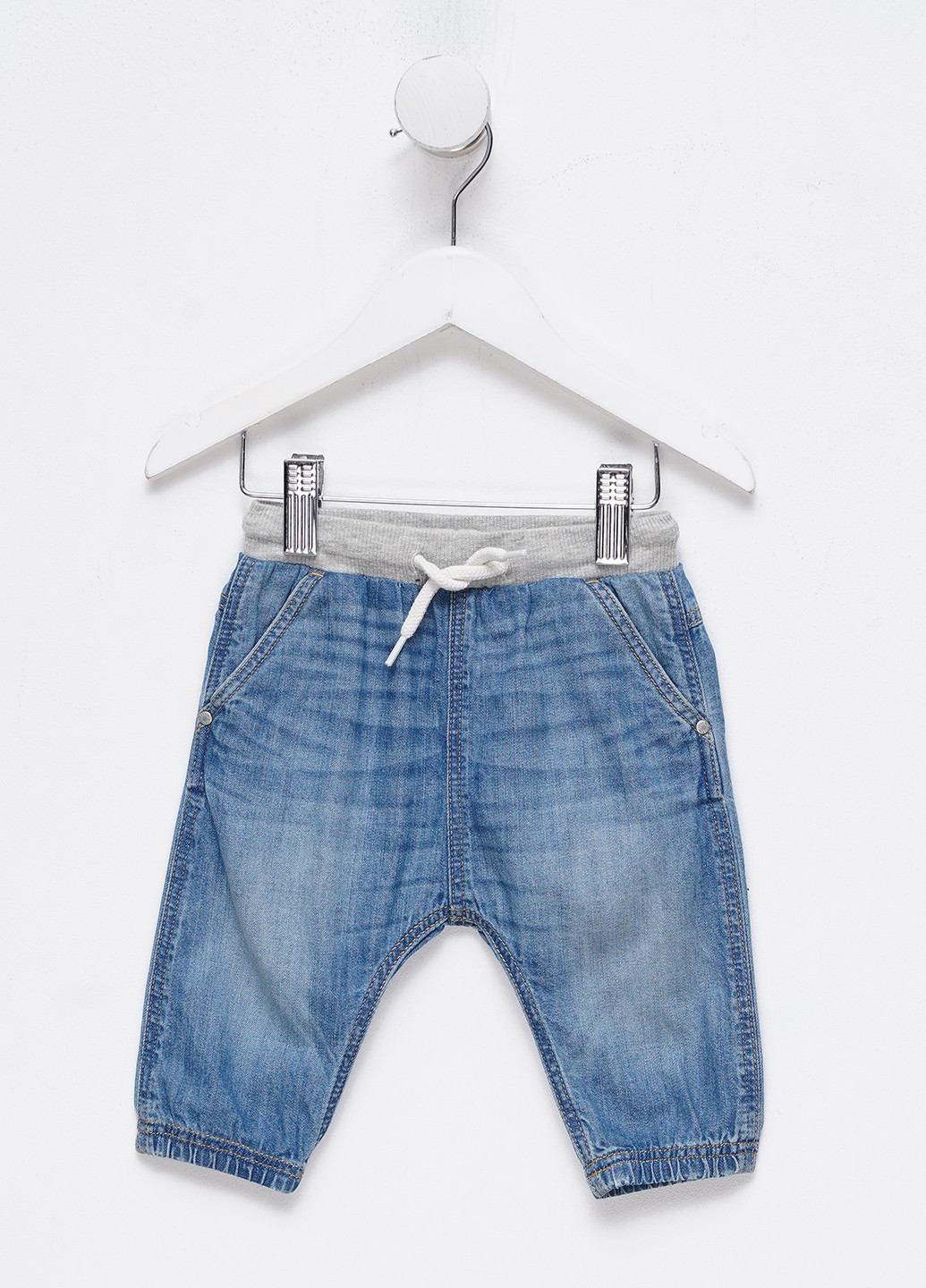 Синие демисезонные джоггеры джинсы H&M