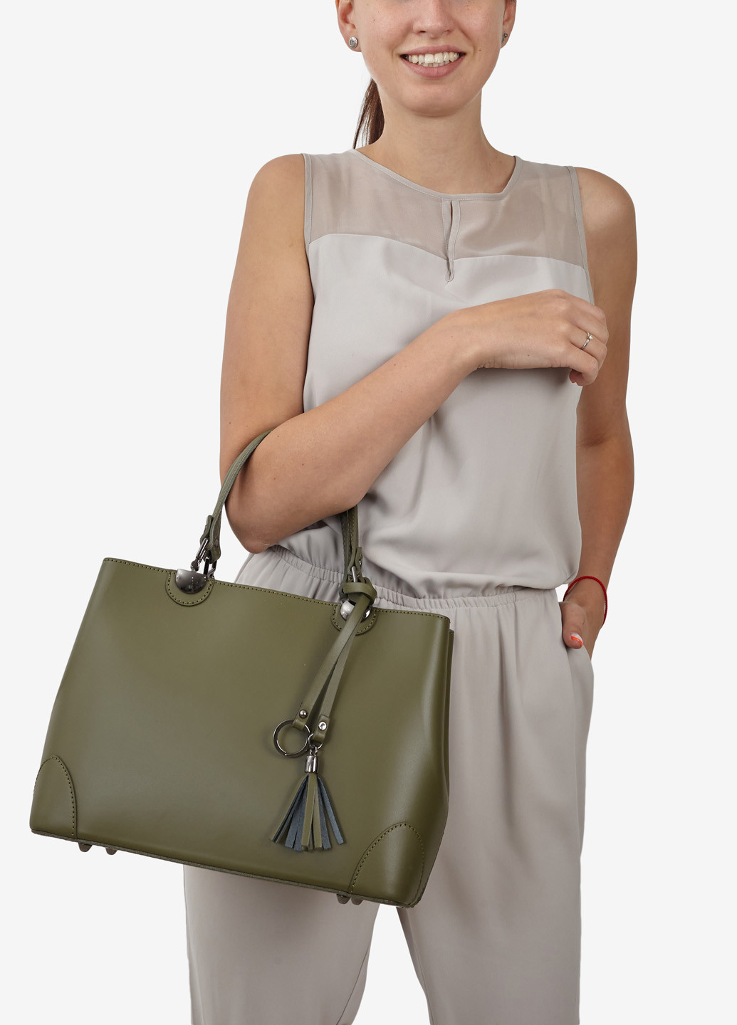 Сумка женская кожаная тоут средняя Tote Regina Notte (253651127)