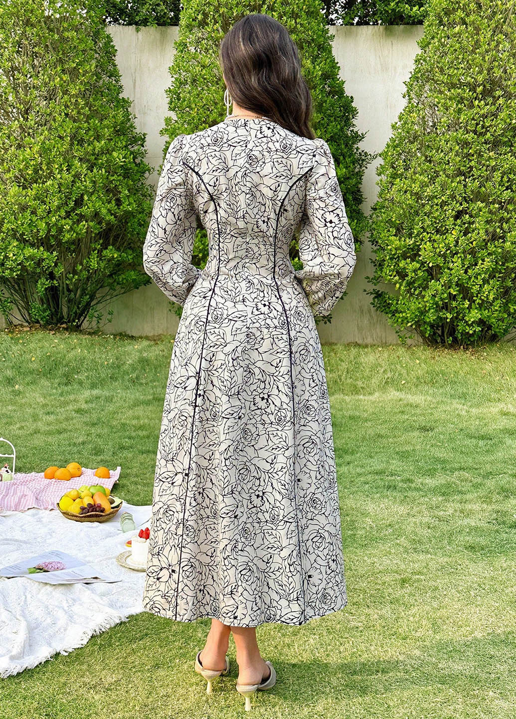 Комбінована кежуал сукня SHEIN з квітковим принтом