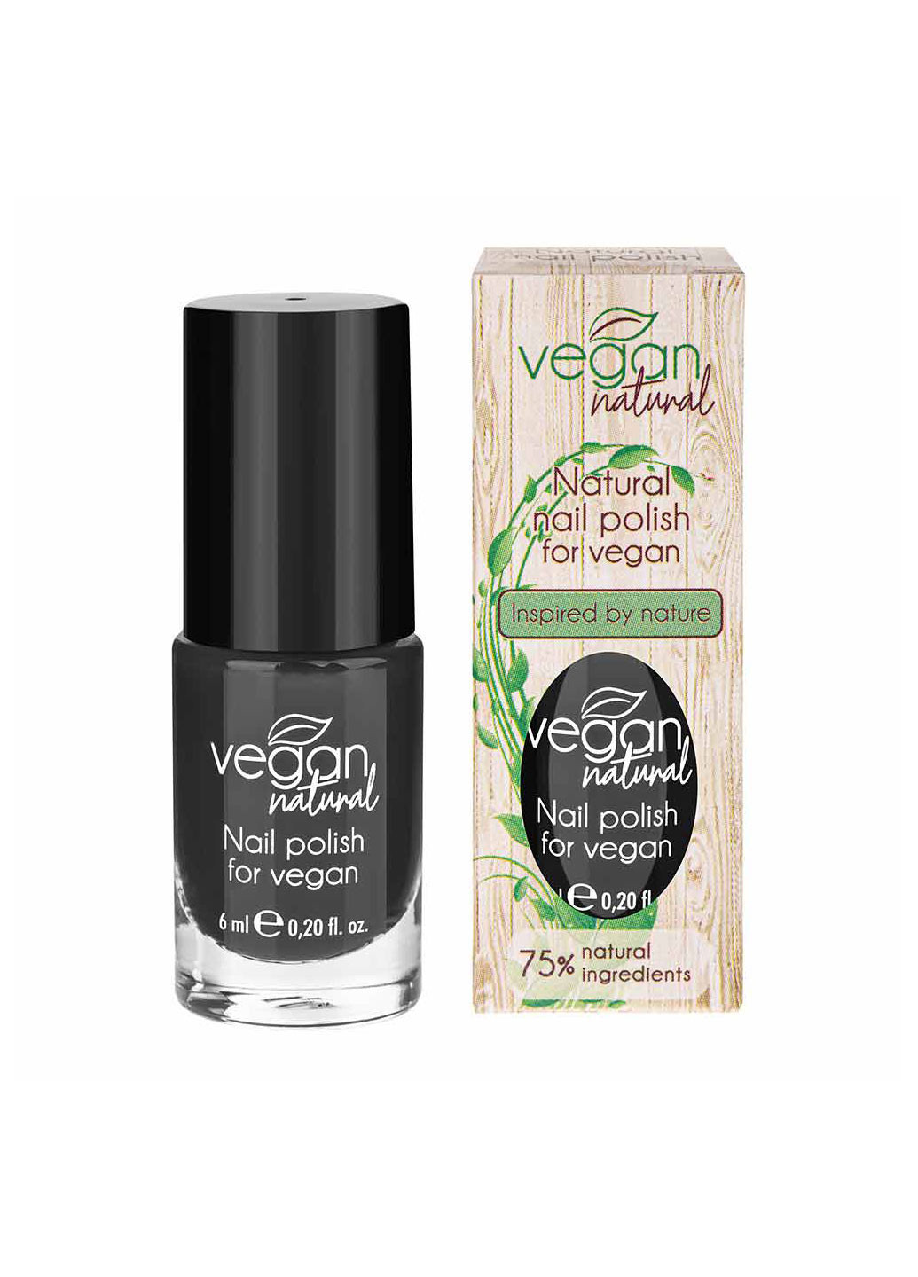 Лак для нігтів №15 чорний Vegan Natural (215881471)