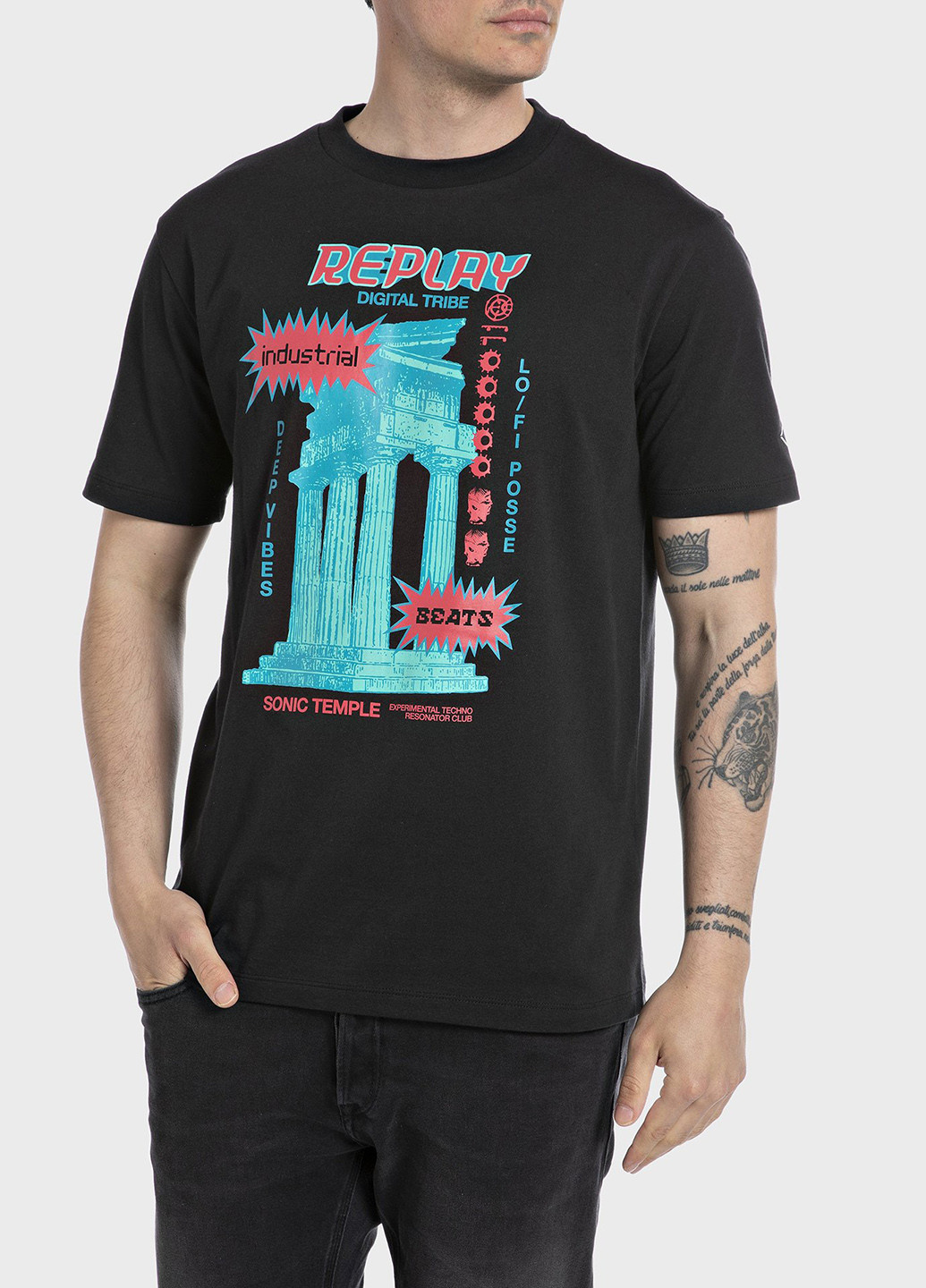 Черная футболка Replay