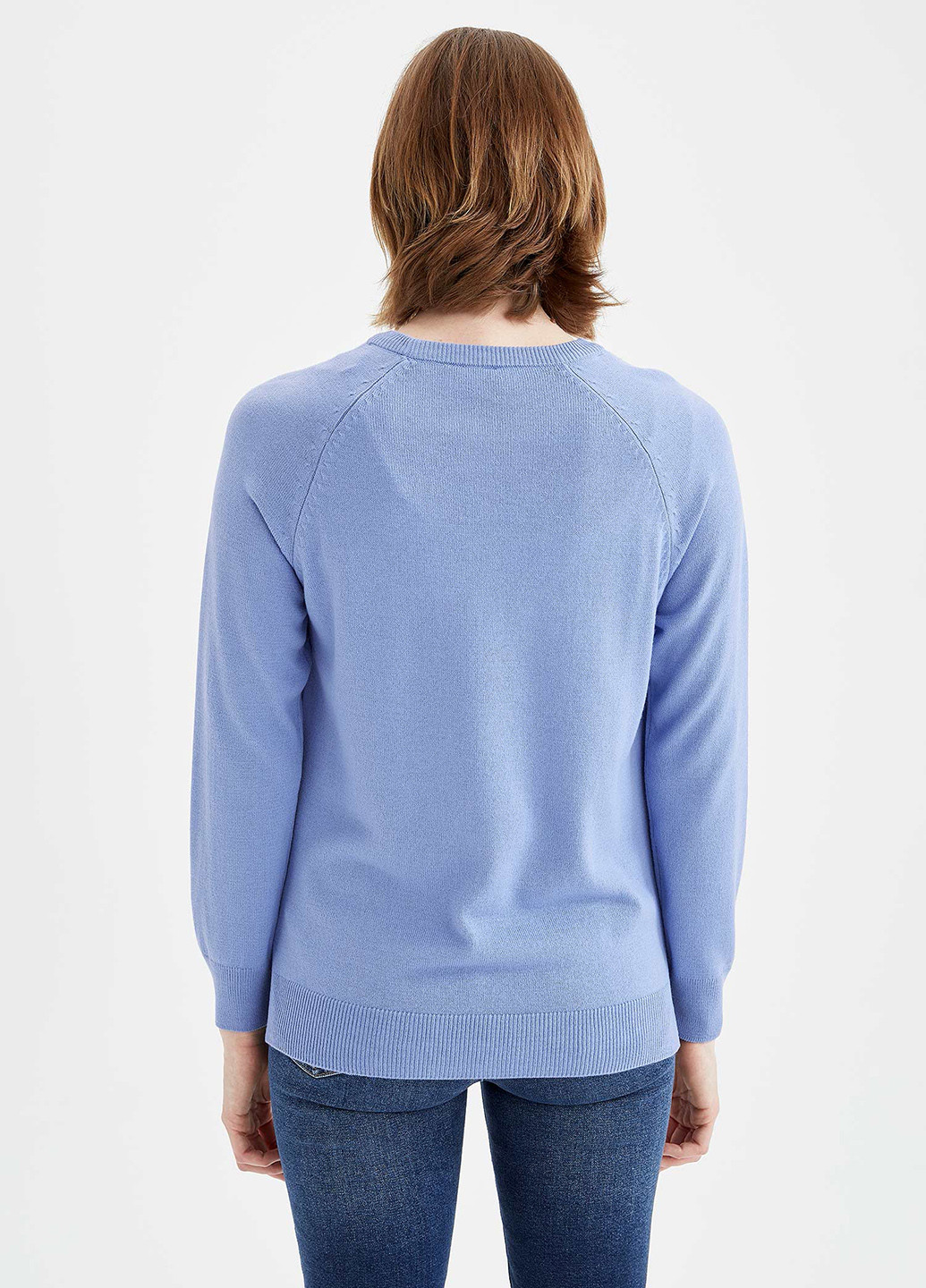 Блакитний демісезонний свитер джемпер DeFacto