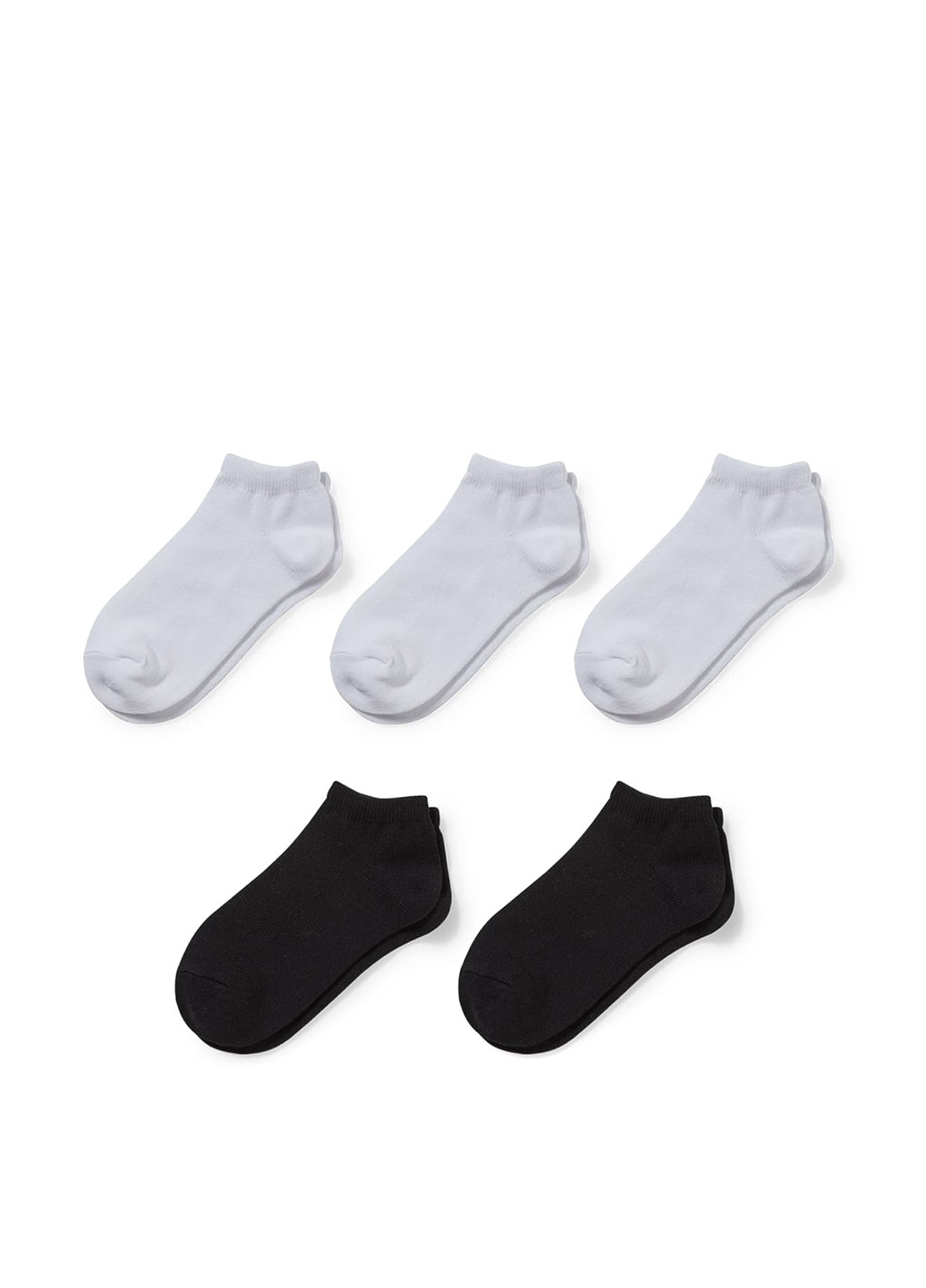 Комбинированные носки (5 пар) C&A однотонные демисезон (296723942)