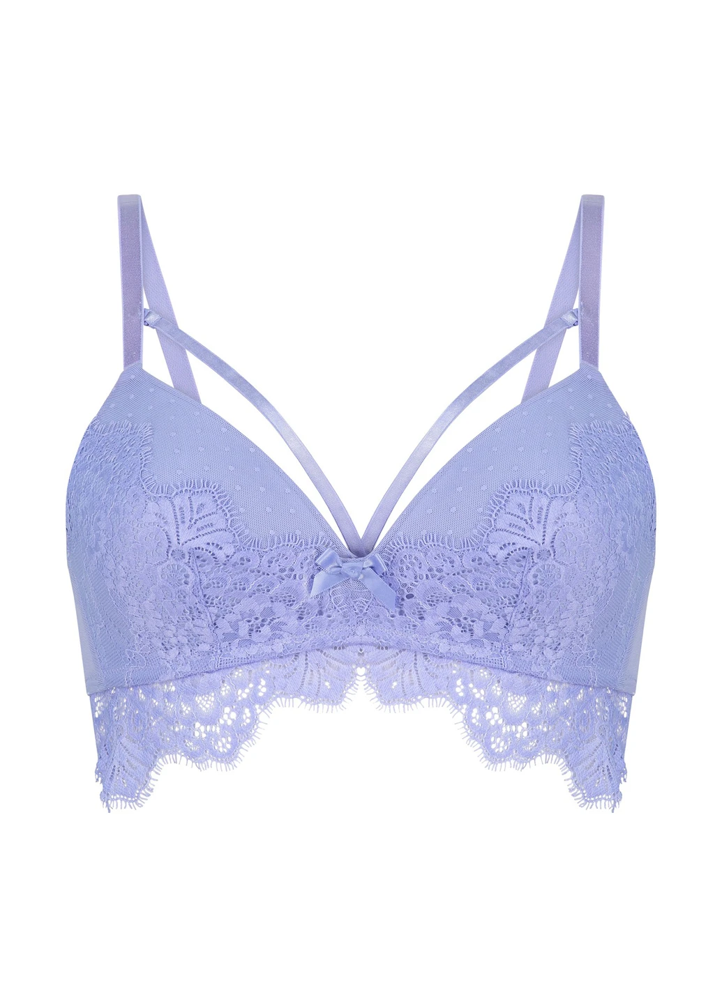 Блакитний бюстгальтер Hunkemoller без кісточок поліамід