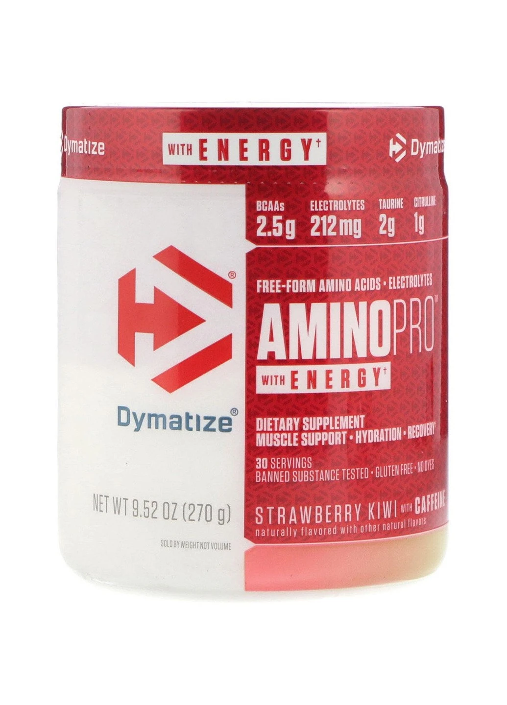 Комплекс аминокислот Dymatize Amino Pro Energy (270 г) диматайз амино про strawberry kiwi Dymatize Nutrition (255363158)