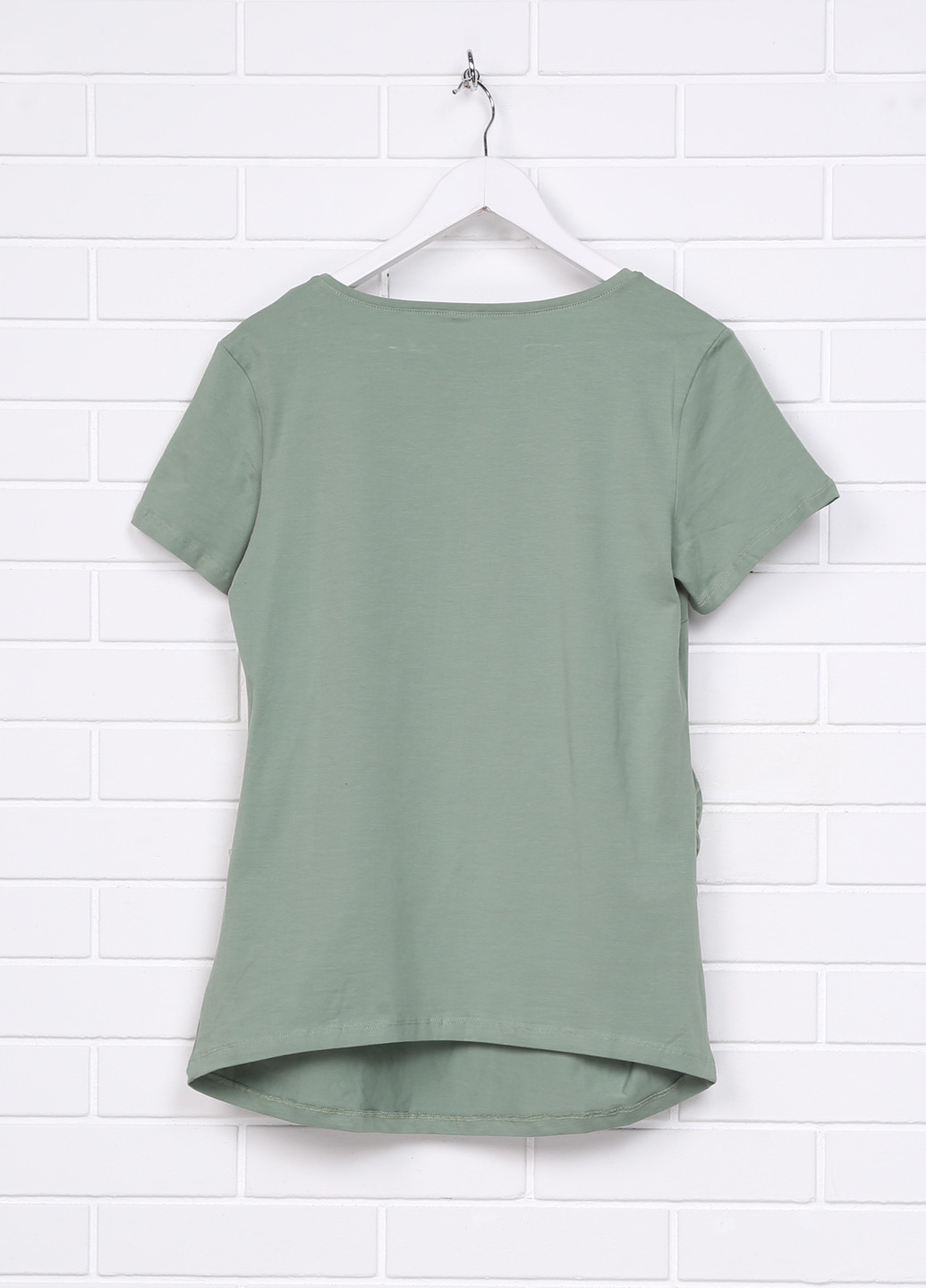 Бледно-зеленая летняя футболка для беременных H&M